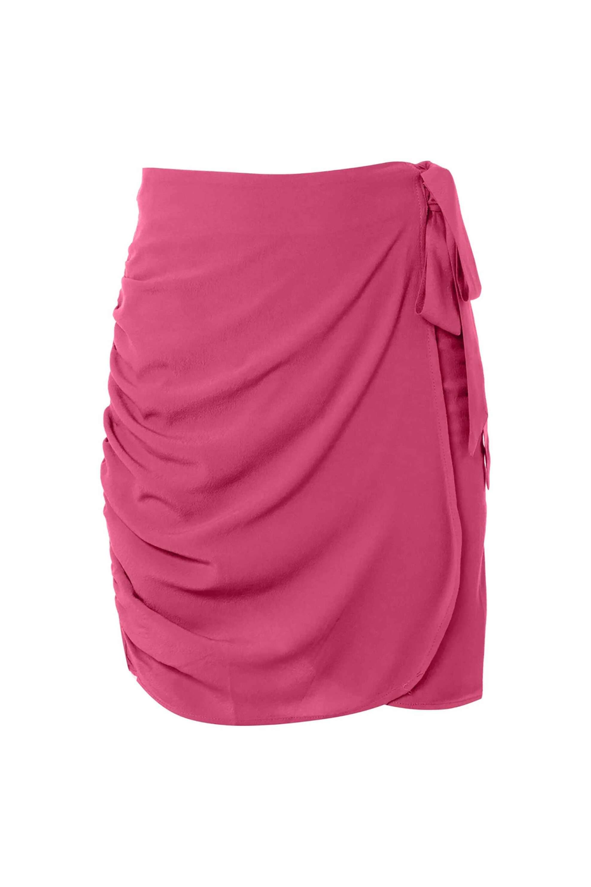 STEFANIA FRANGISTA Stefania Frangista γυναικεία φούστα-παρεό μονόχρωμη "Eve Pink Wrap" - SFC2215P Φούξια