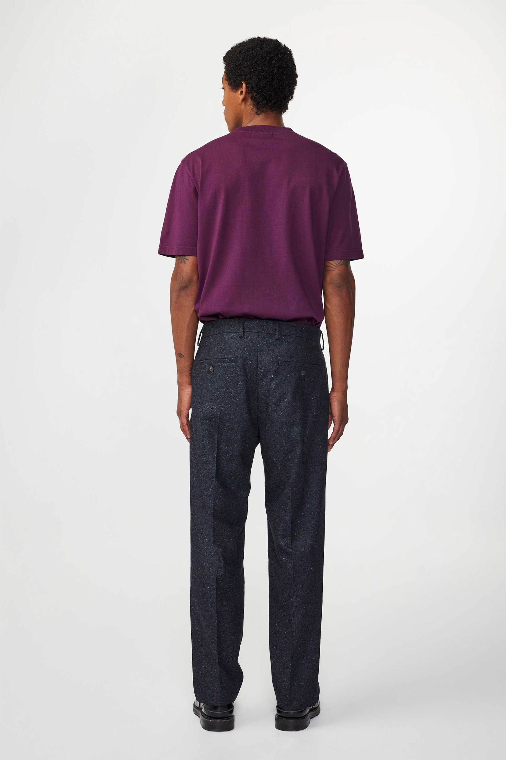 NN.07 ανδρικό T-shirt με logo print Regular Fit "Adam 3209" - 2363209248 Μοβ φωτογραφία