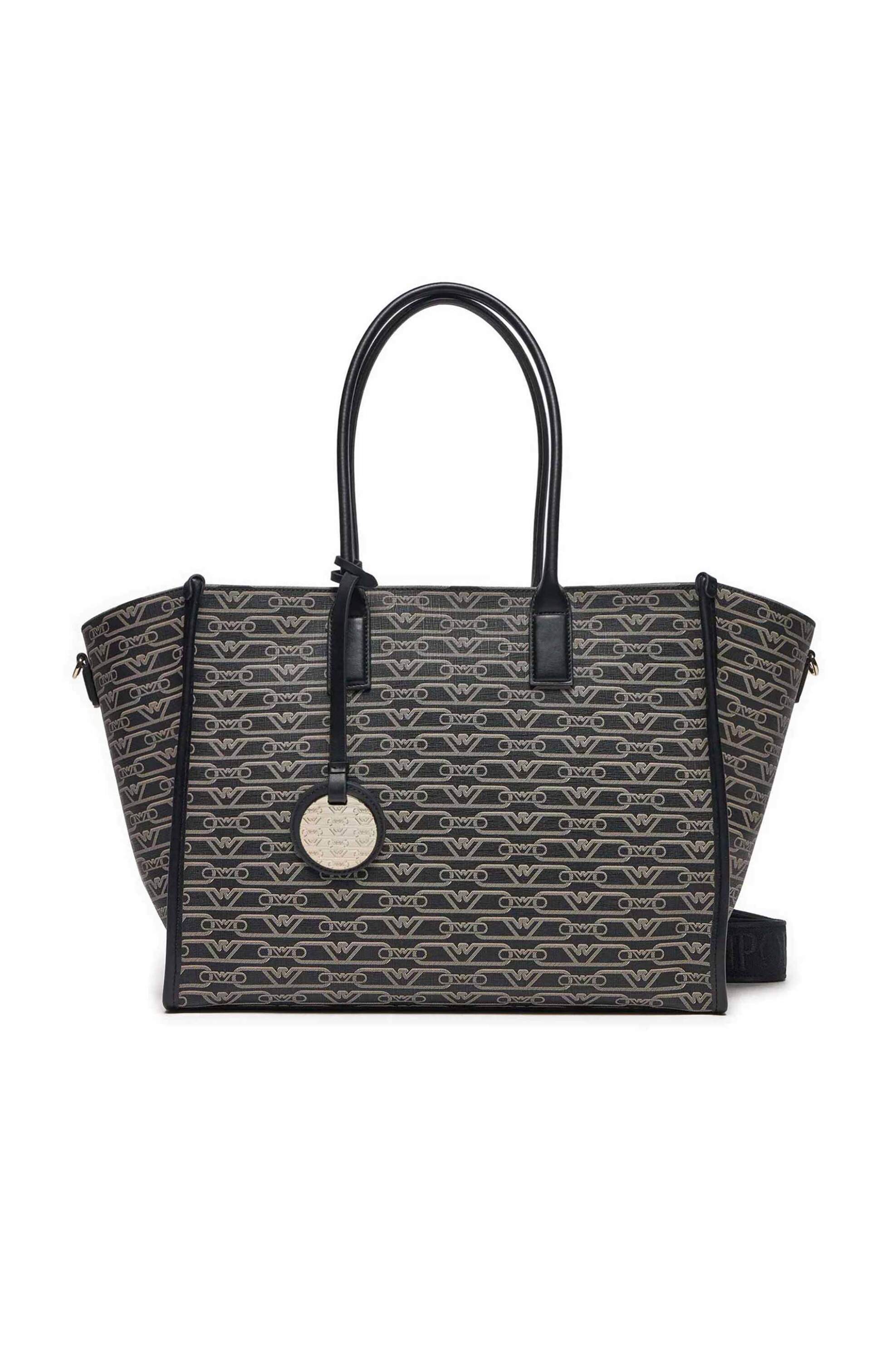 Emporio Armani γυναικεία τσάντα ώμου με all-over logo | ONE SIZE