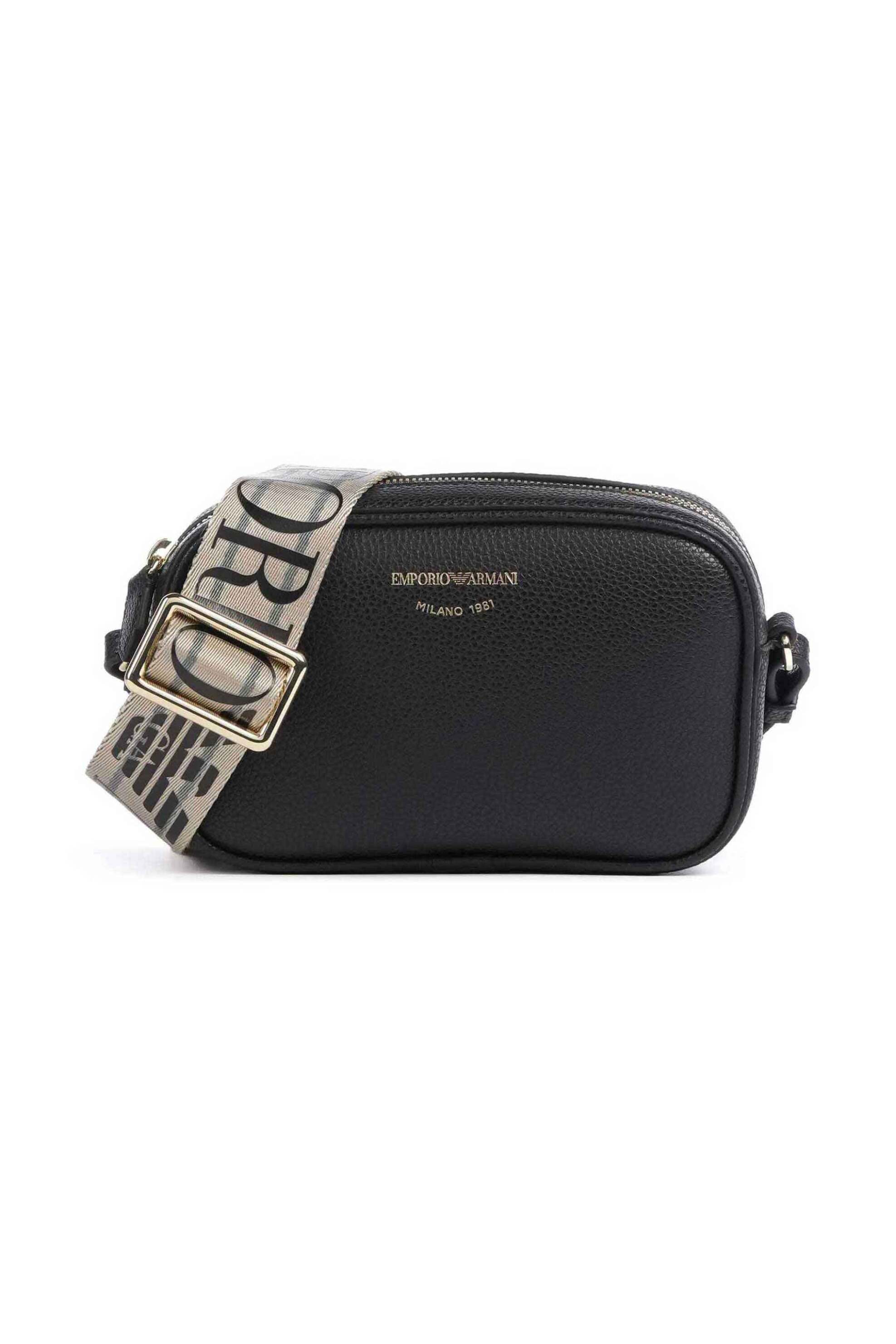 Emporio Armani γυναικεία τσάντα crossbody με λογότυπο - EW000537AF12103 Μαύρο