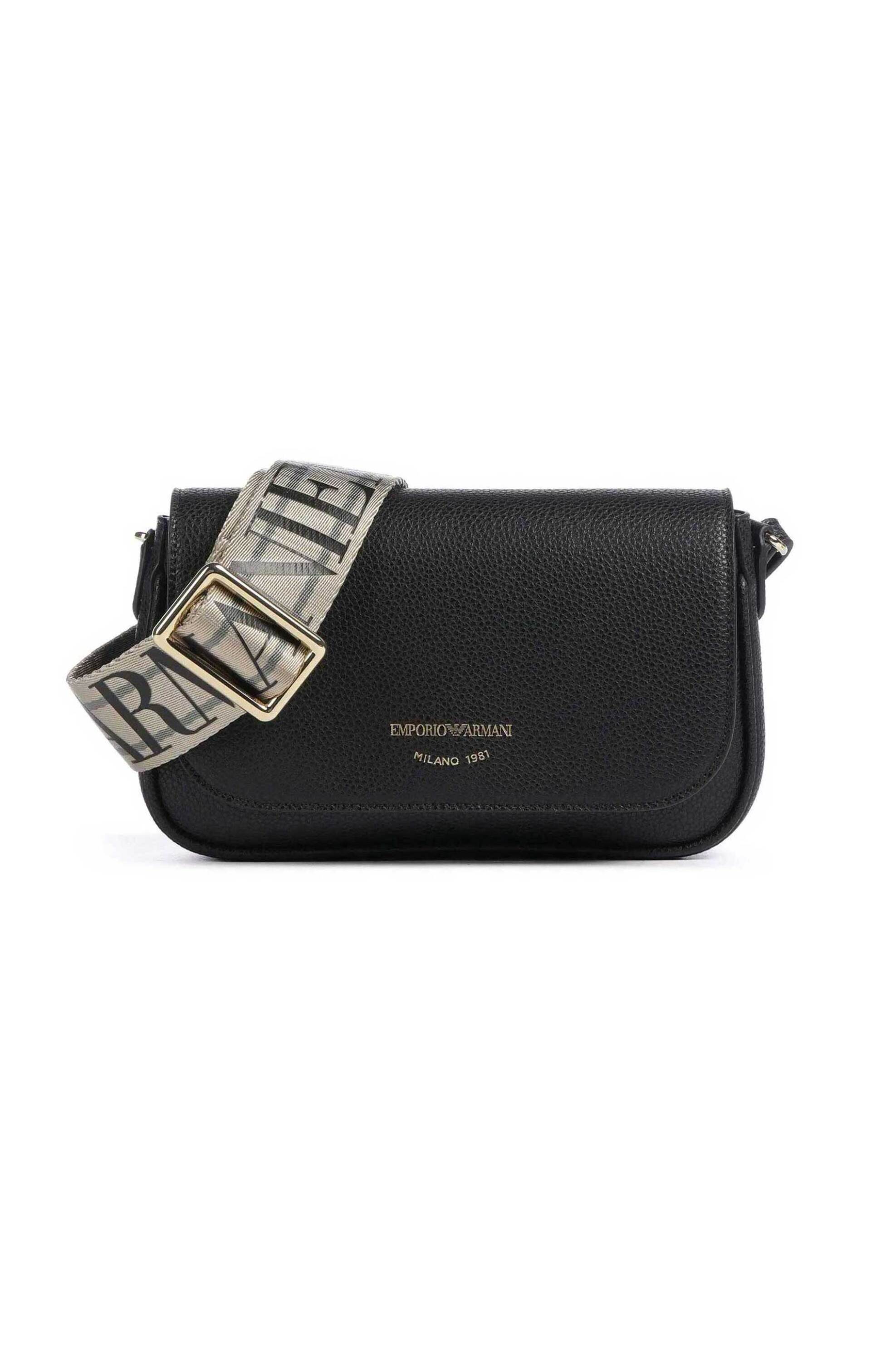 EMPORIO ARMANI Emporio Armani γυναικεία τσάντα crossbody με λογότυπο - EW000538AF12103 Μαύρο