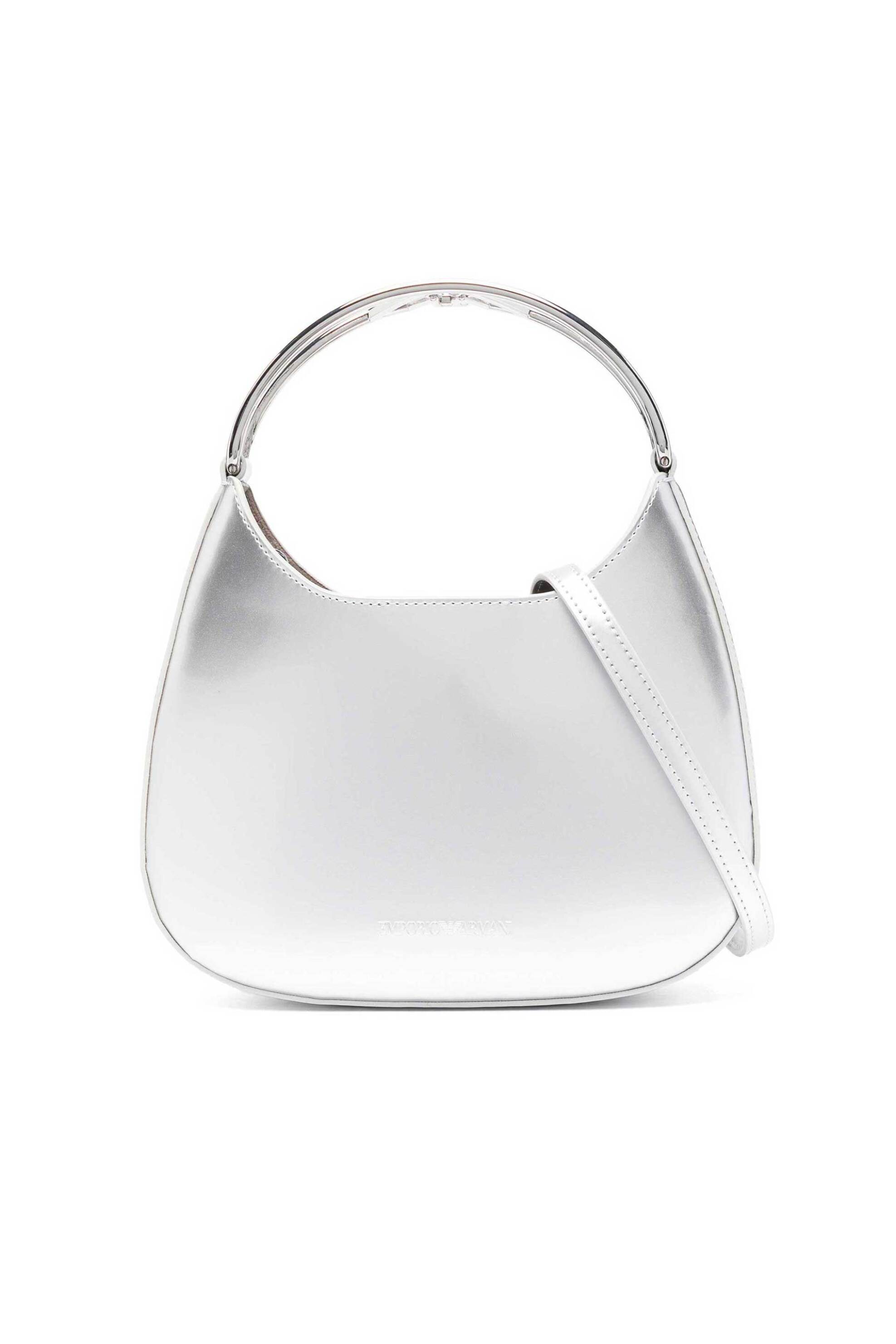EMPORIO ARMANI Emporio Armani γυναικείο mini bag μεταλλιζέ - Y3H340YZZ5A Ασημί