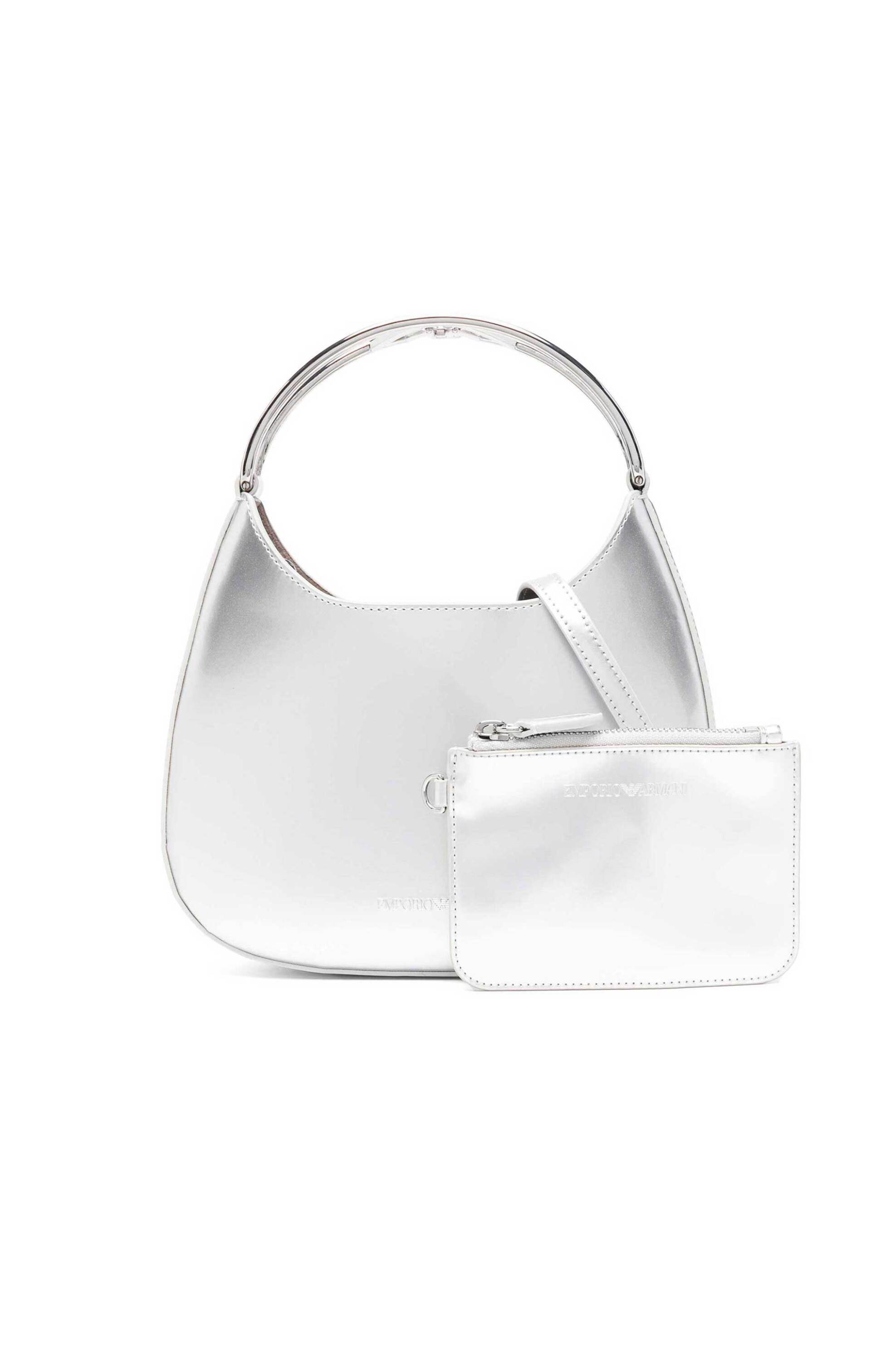 Emporio Armani γυναικείο mini bag μεταλλιζέ - Y3H340YZZ5A Ασημί φωτογραφία