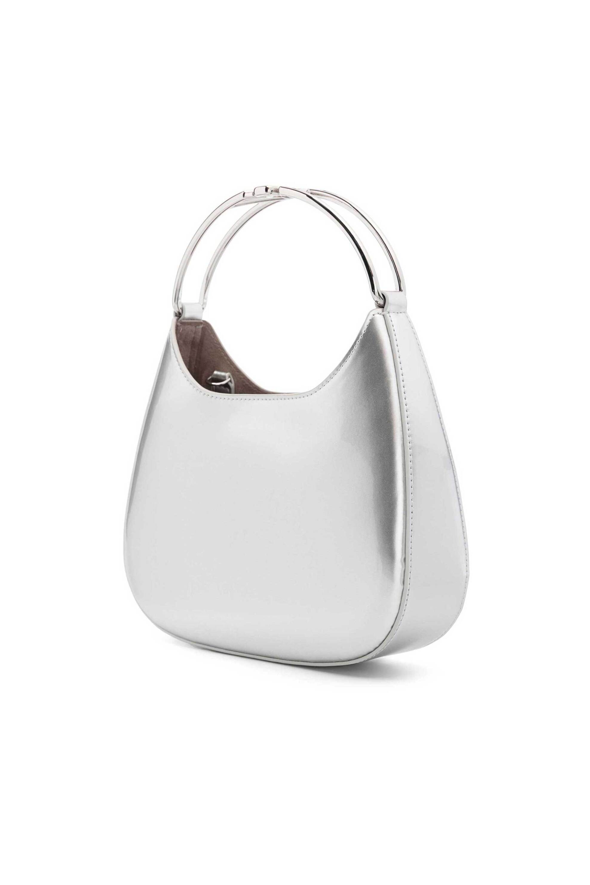 Emporio Armani γυναικείο mini bag μεταλλιζέ - Y3H340YZZ5A Ασημί φωτογραφία