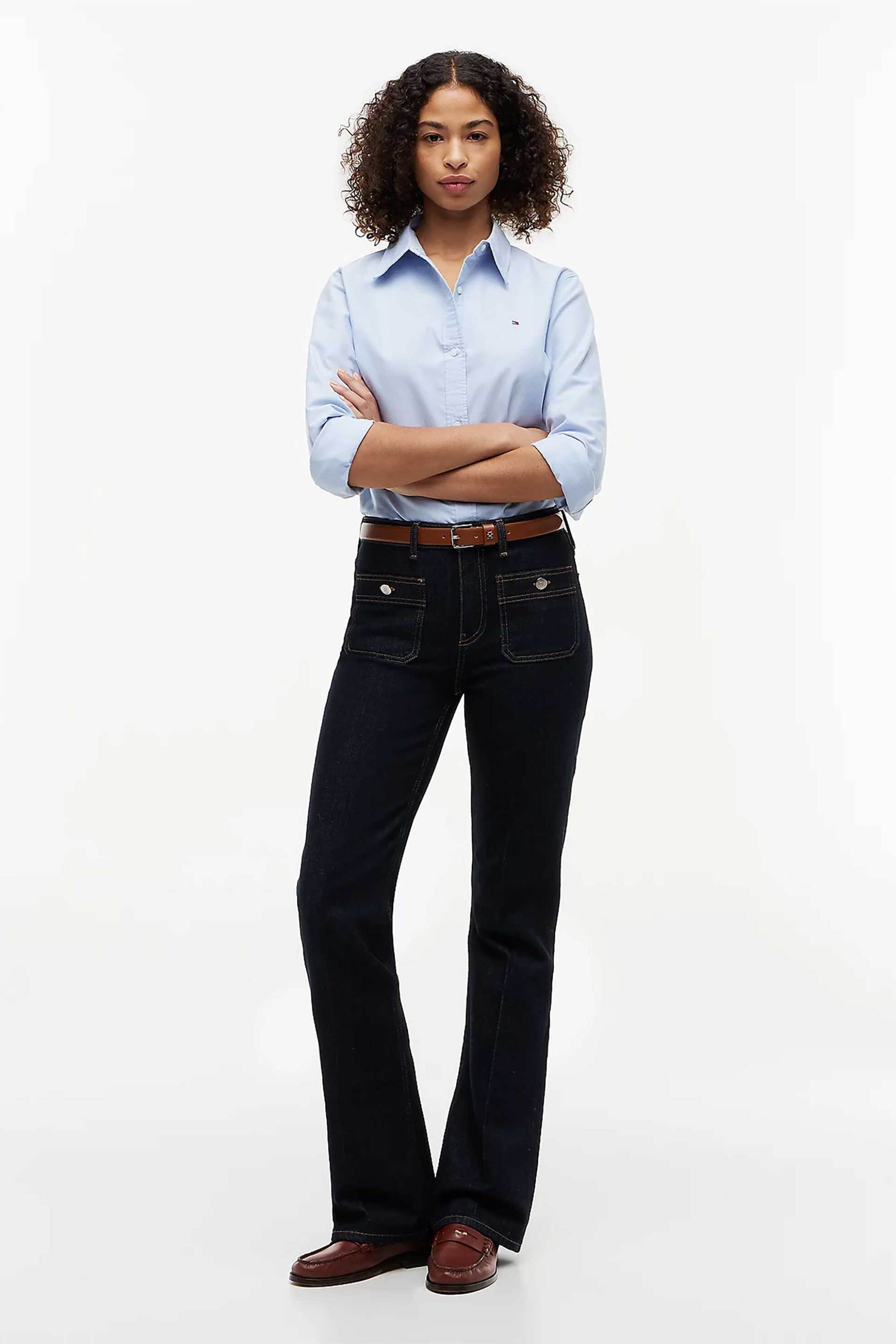 Tommy Hilfiger γυναικείο τζιν παντελόνι Bootcut Fit - WW0WW50778 Denim Blue Σκούρο