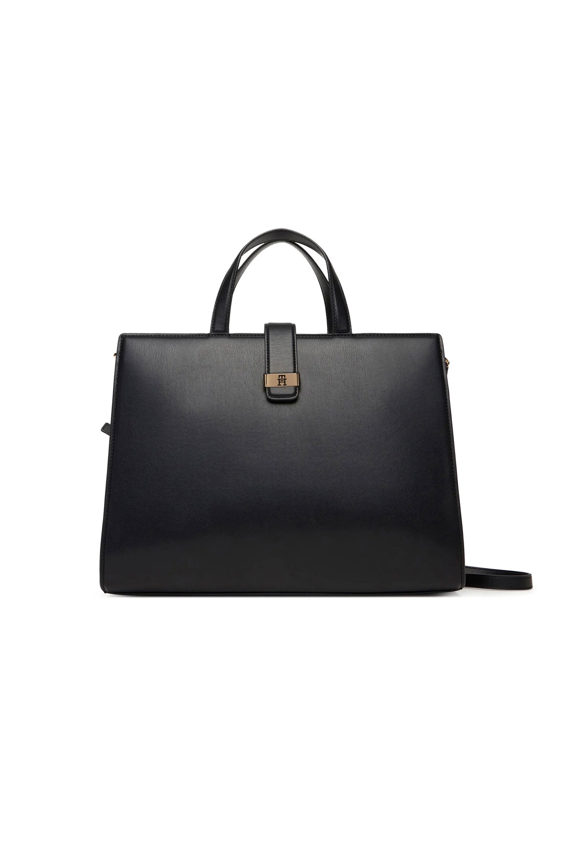 TOMMY HILFIGER Tommy Hilfiger τσάντα χειρός με μεταλλικό λογότυπο 