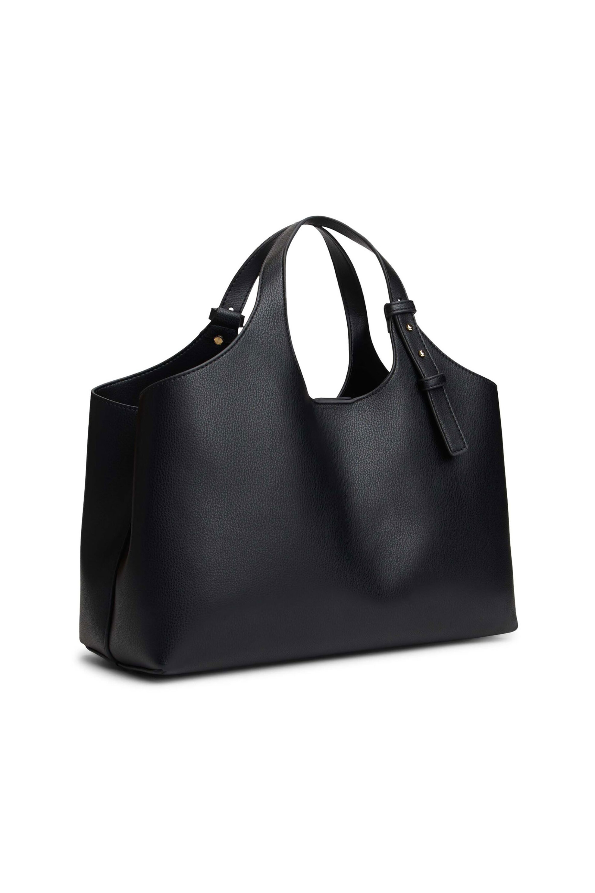 TOMMY HILFIGER Tommy Hilfiger τσάντα χειρός με μεταλλικό λογότυπο "TH Logo Satchel" - AW0AW18282 Μαύρο - 2