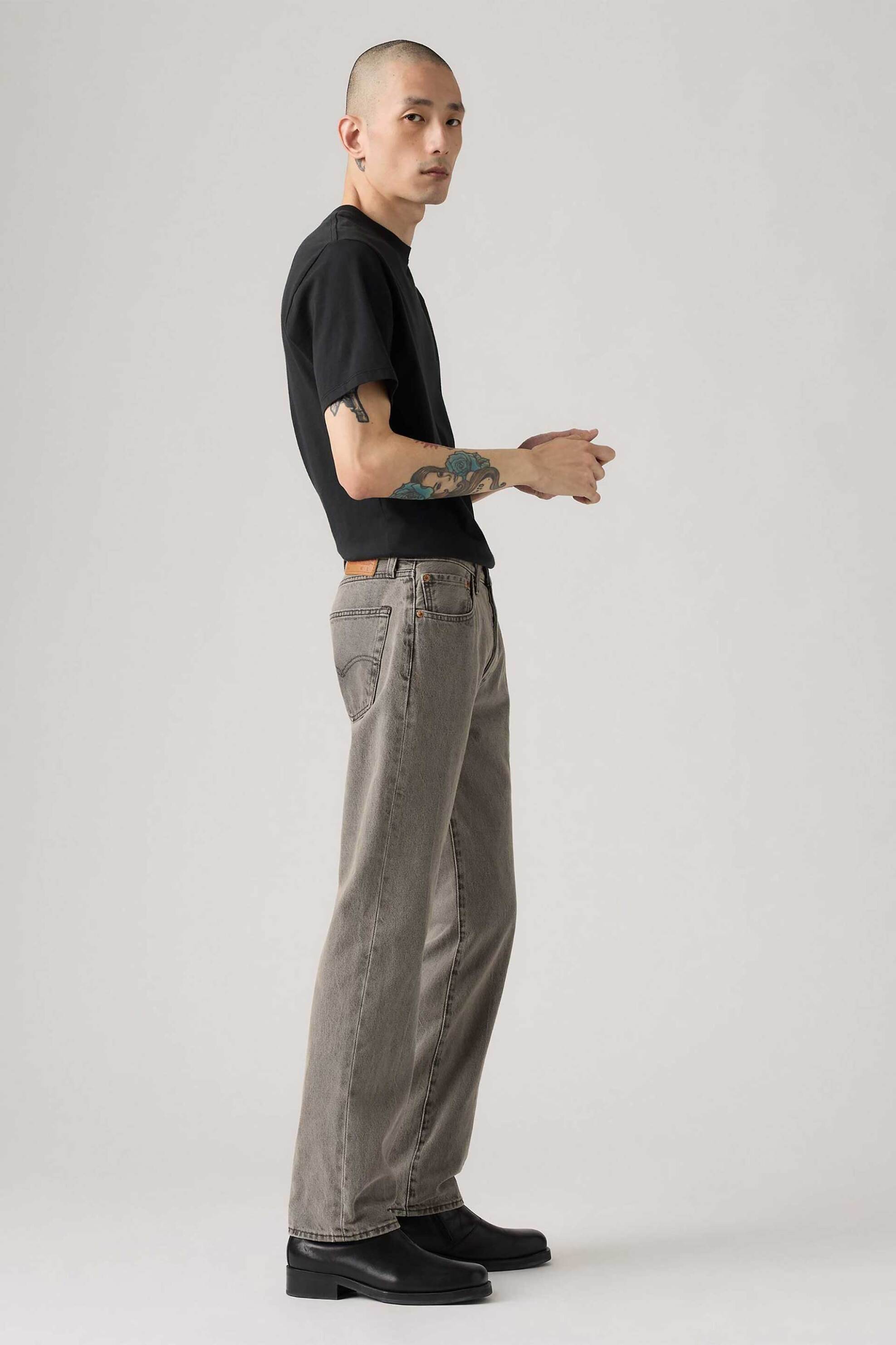 Levi's® ανδρικό τζιν παντελόνι πεντάτσεπο Straight Fit "501® Original" - 005013496 Γκρι φωτογραφία