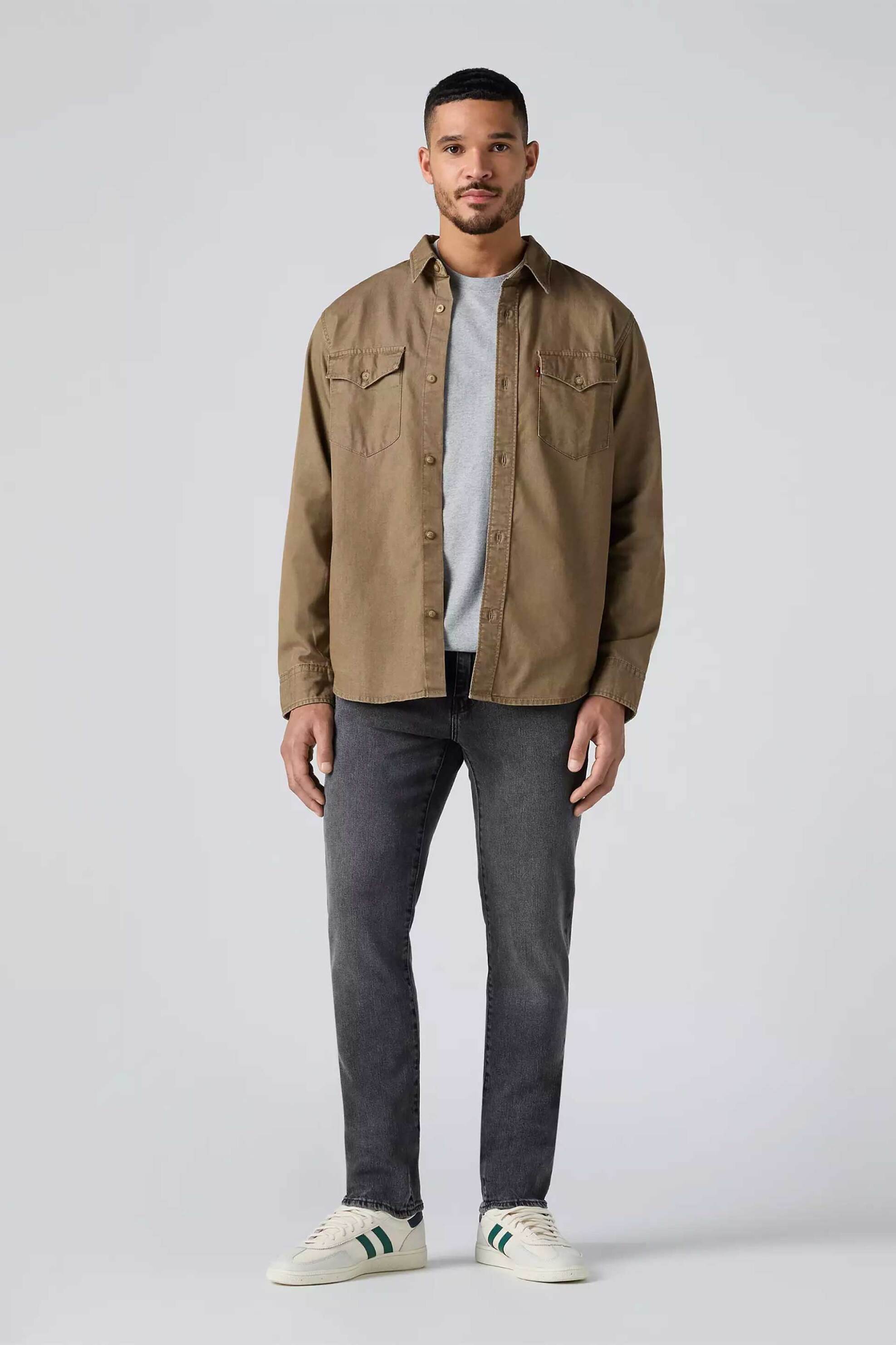 LEVI'S Levi's® ανδρικό τζιν παντελόνι πεντάτσεπο Grey Stonewash Slim Fit "511®" - 045115474 Ανθρακί