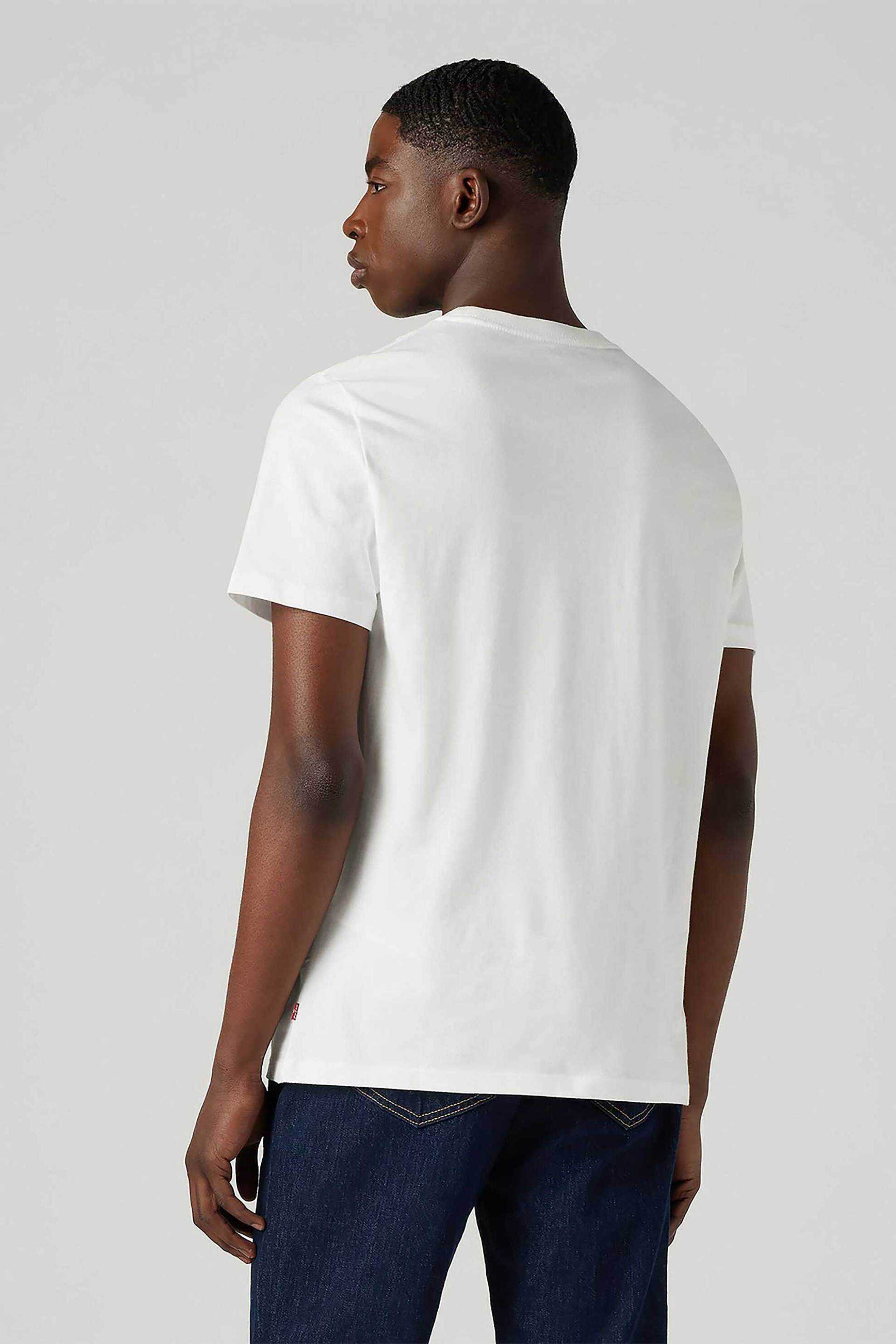 Levi's® ανδρικό T-shirt μονόχρωμο βαμβακερό με contrast logo print "Graphic Set-in" - 177830140 Λευκό φωτογραφία
