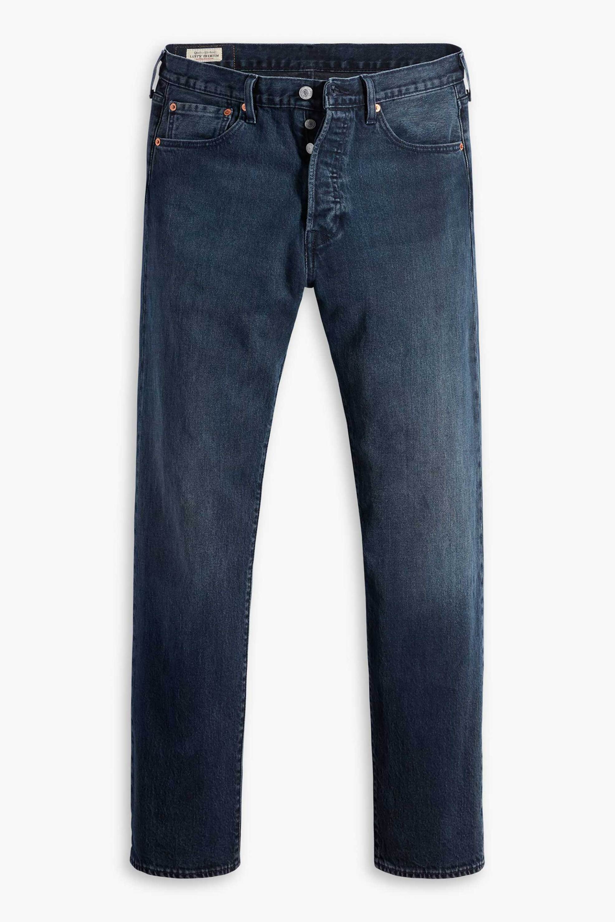 Levi&Apos S Ανδρικό Τζιν Παντελόνι Πεντάτσεπο Straight Fit 501 - 005013473 Denim Blue