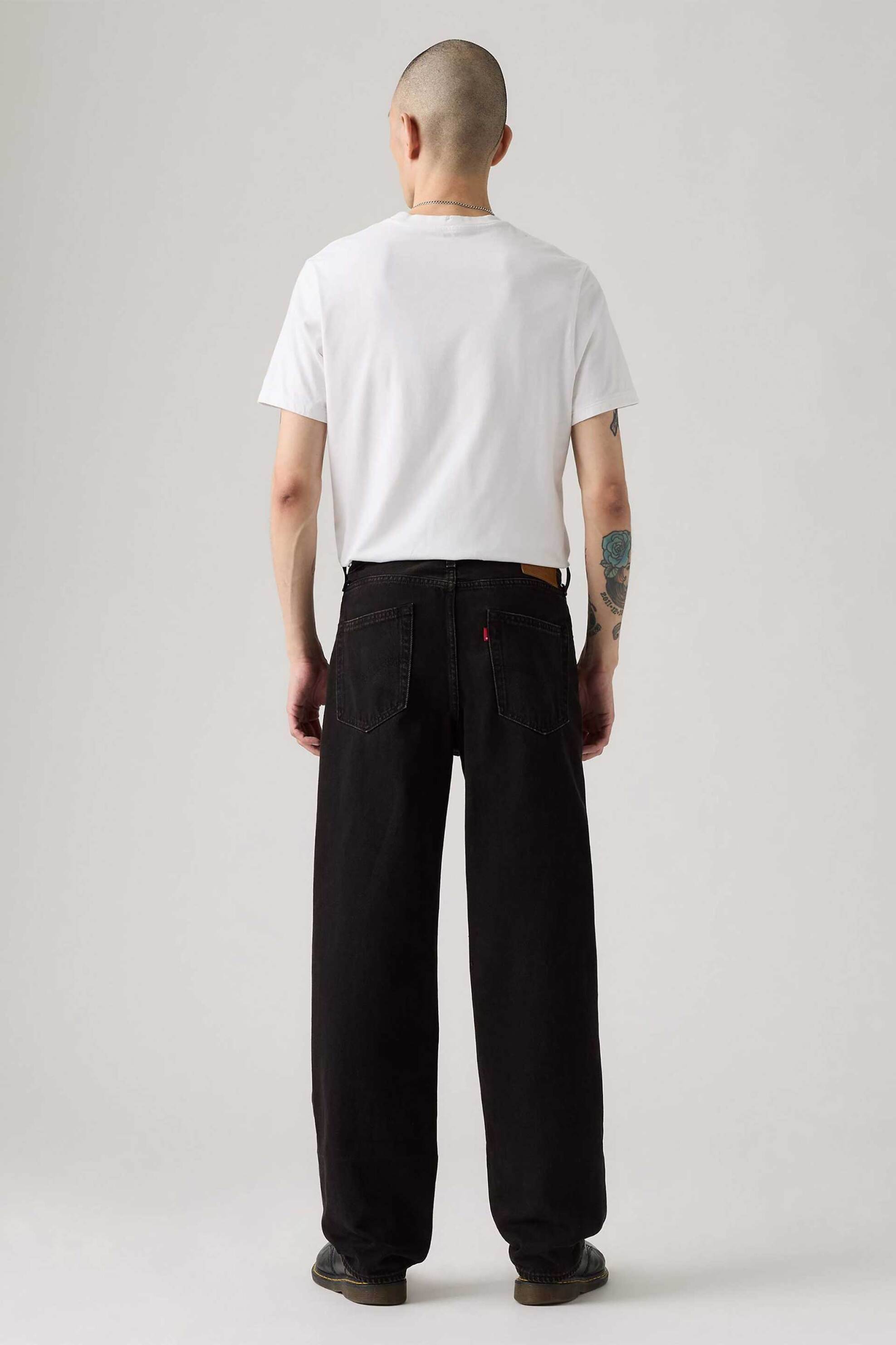 Levi's® ανδρικό τζιν παντελόνι πεντάτσεπο με logo patch Loose Fit "568" - 290370066 Μαύρο φωτογραφία