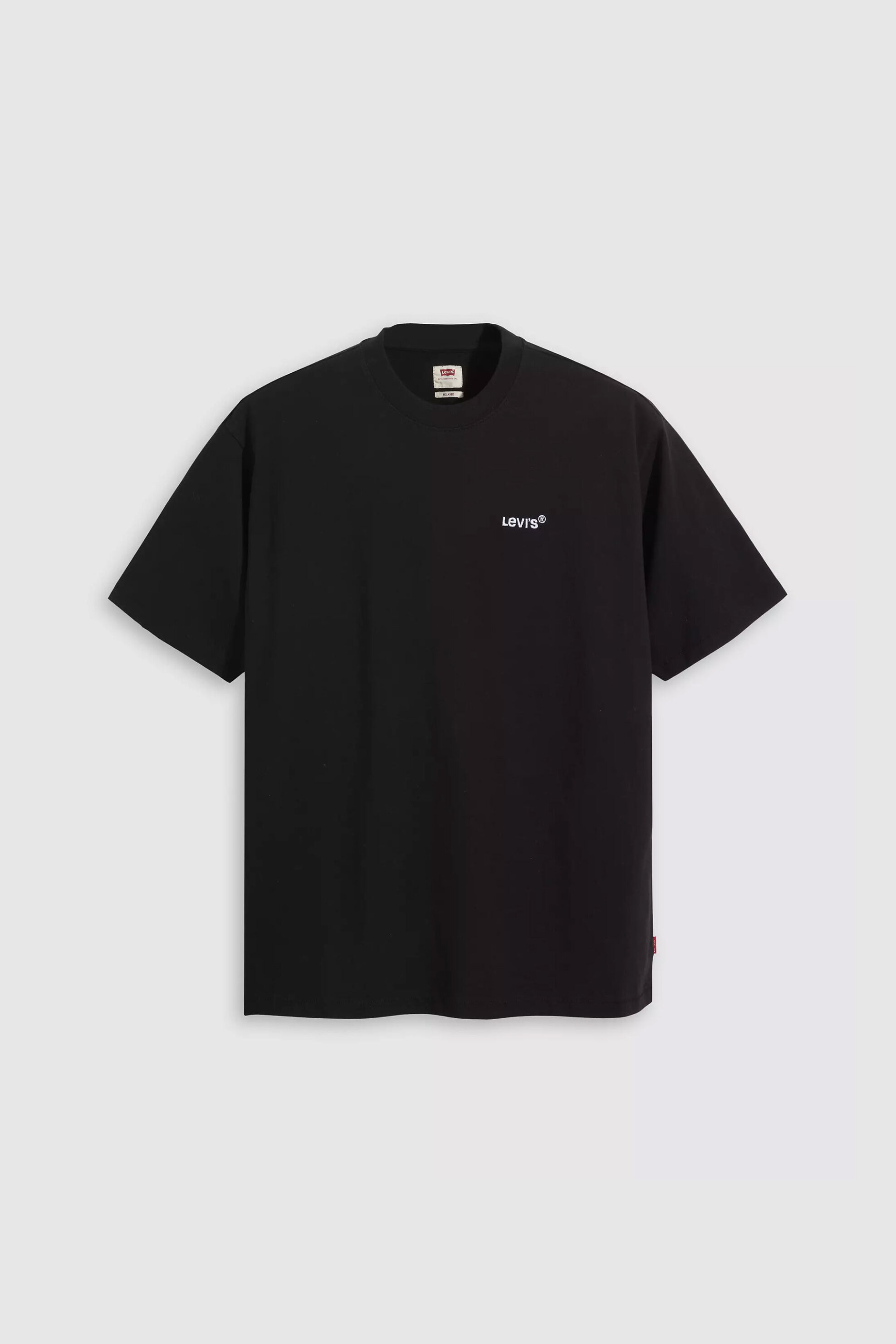 Levi&Apos S Ανδρικό T-Shirt Μονόχρωμο με Ανάγλυφο Λογότυπο Relaxed Fit - A06370001 Μαύρο