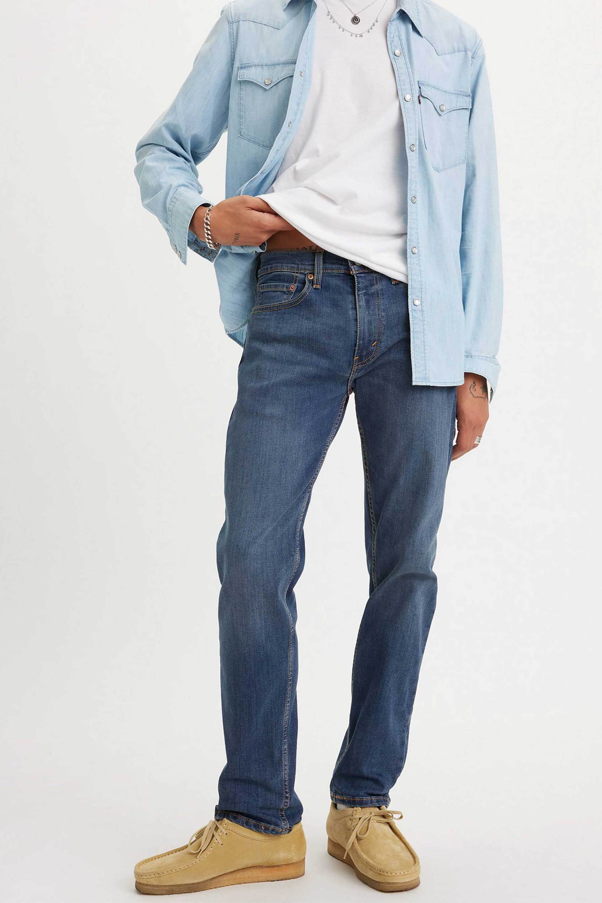 Levi's® ανδρικό τζιν παντελόνι πεντάτσεπο Tapered Fit "502" - 295070053 Denim Blue φωτογραφία