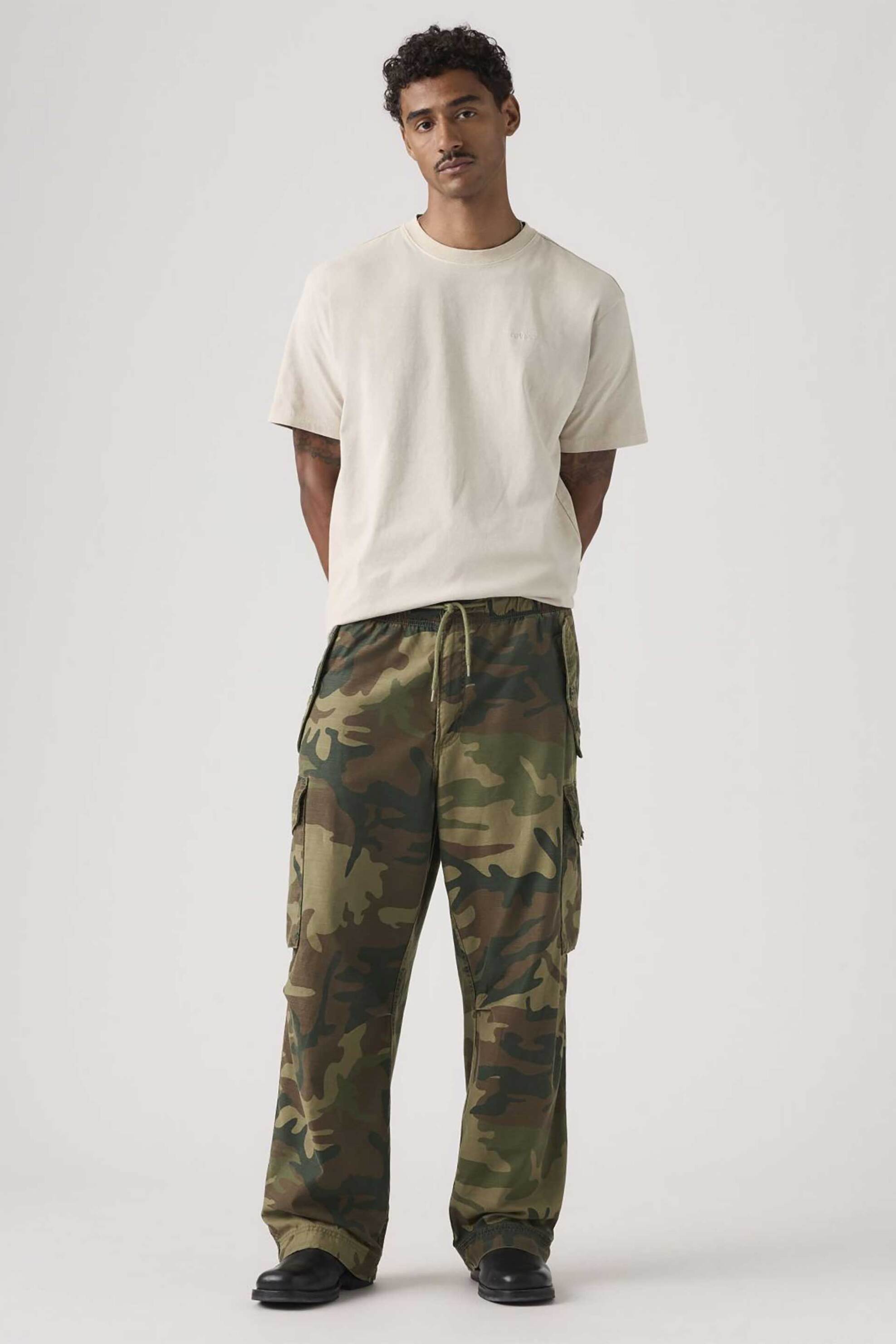 Levi's® ανδρικό παντελόνι cargo Baggy Fit "Field" - 003KO0006 Χακί