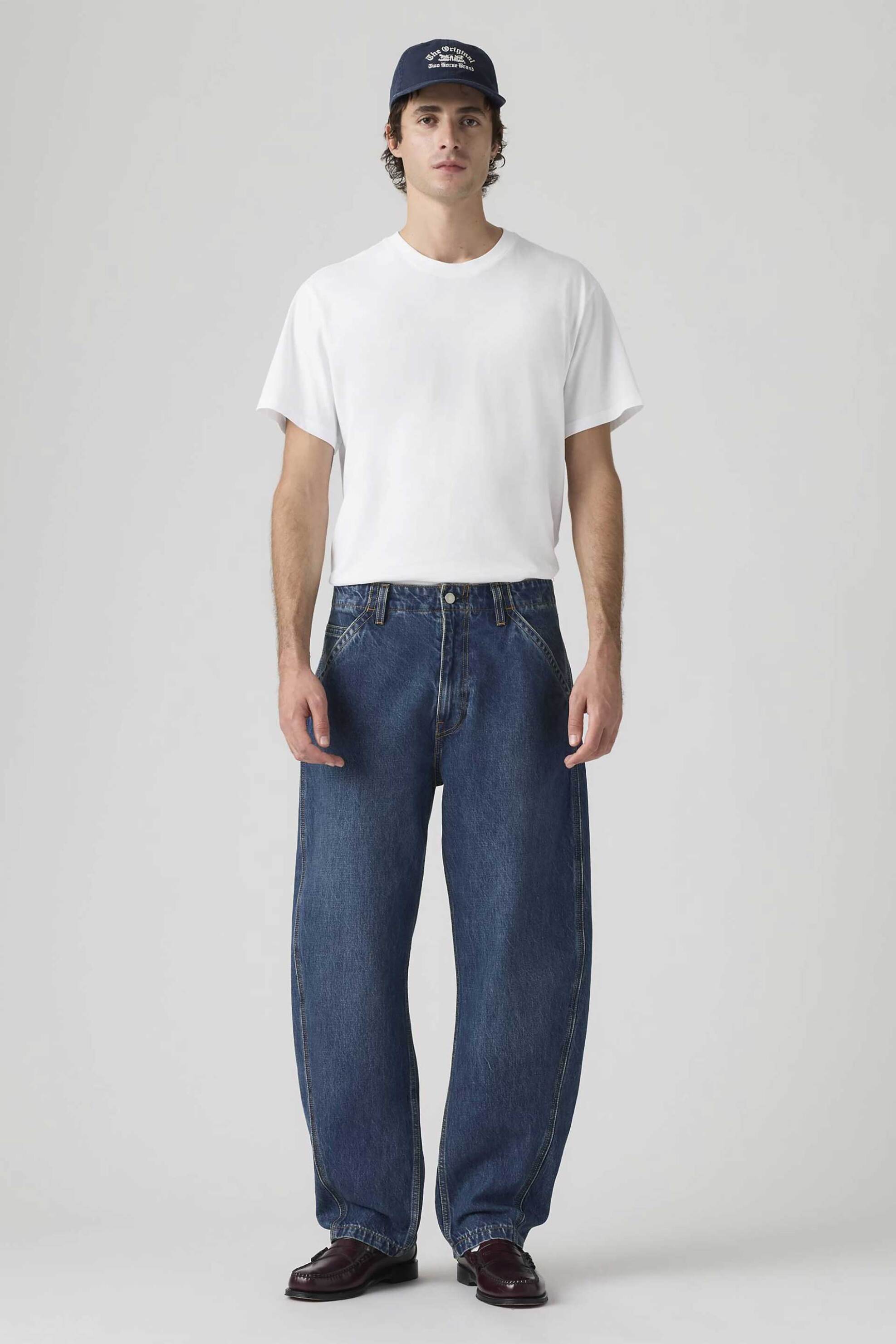 Levi's® ανδρικό τζιν παντελόνι πεντάτσεπο Baggy Barrel Fit - 0057O0001 Denim Blue Σκούρο