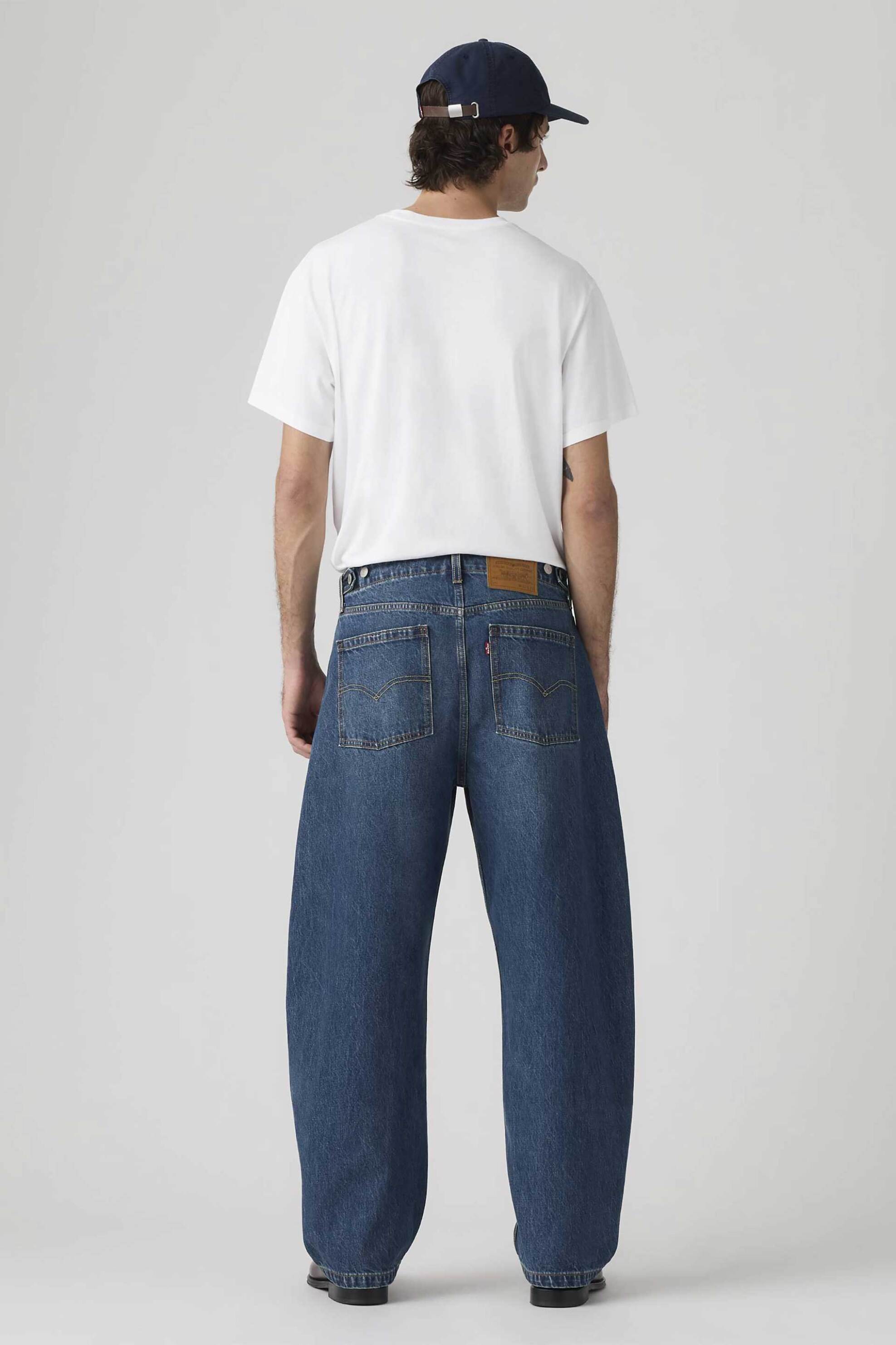 Levi&Apos S Ανδρικό Τζιν Παντελόνι Πεντάτσεπο Baggy Barrel Fit - 0057O0001 Denim Blue Σκούρο