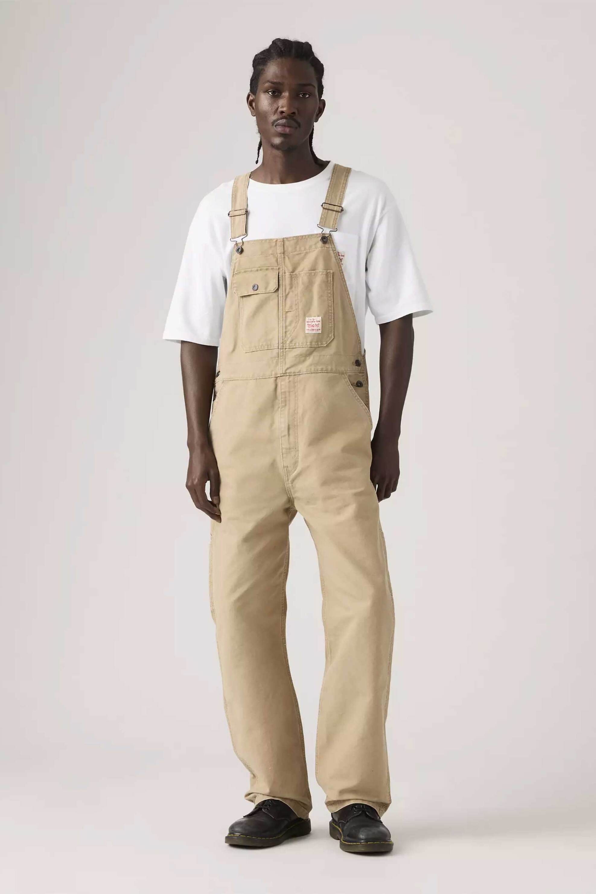 Levi's® ανδρική denim ολόσωμη φόρμα πεντάτσεπη Loose Fit "Overalls" - 0057W0002 Μπεζ