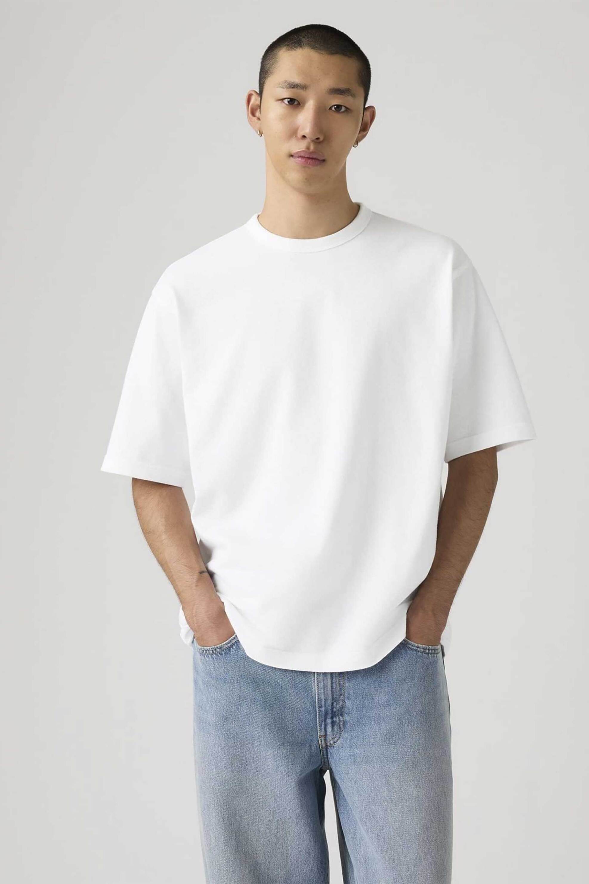 Levi's® ανδρικό T-shirt Loose Fit "Heavyweight" - 005GY0000 Λευκό