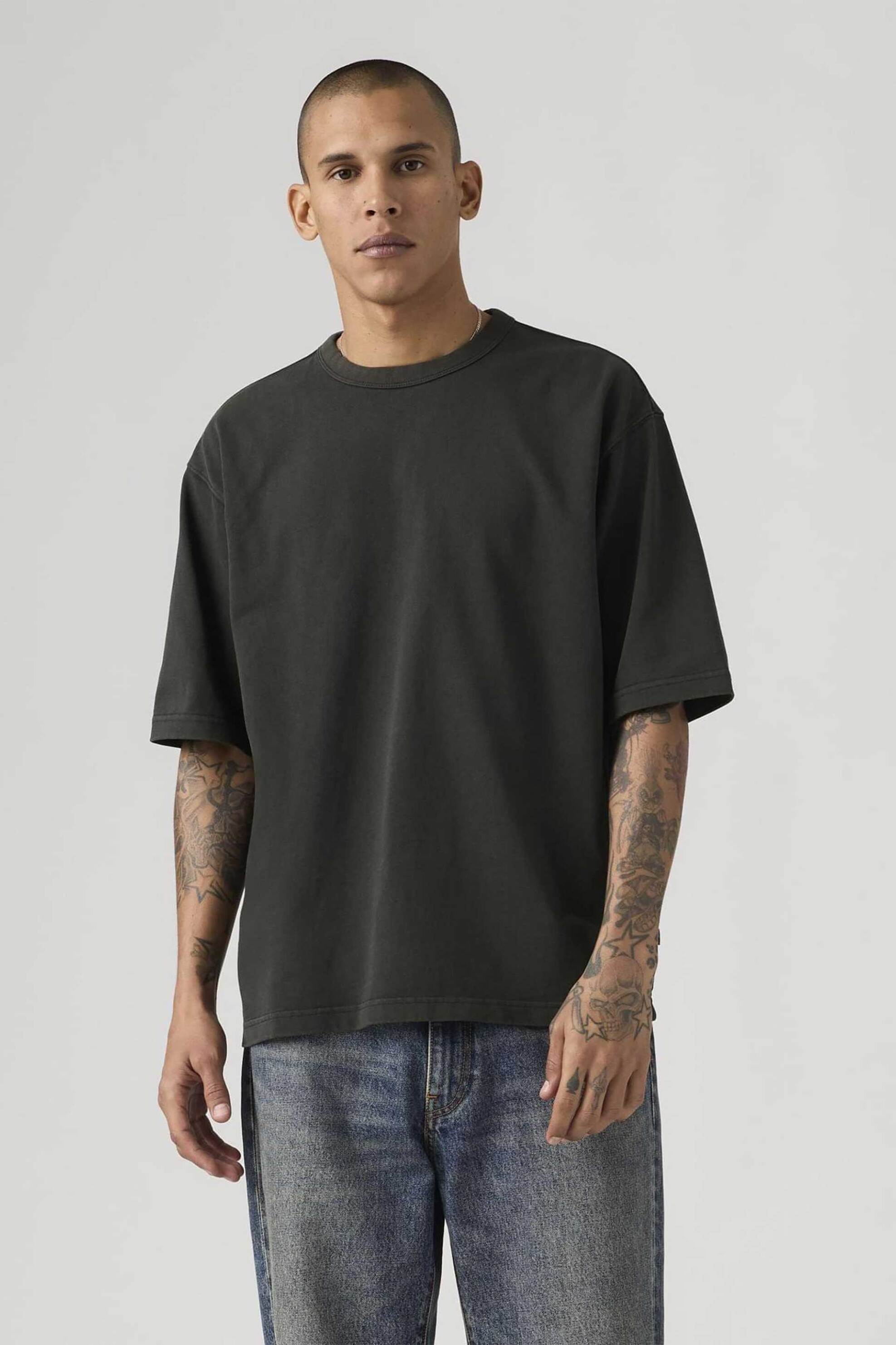 Levi's® ανδρικό T-shirt Loose Fit "Heavyweight" - 005GY0001 Μαύρο