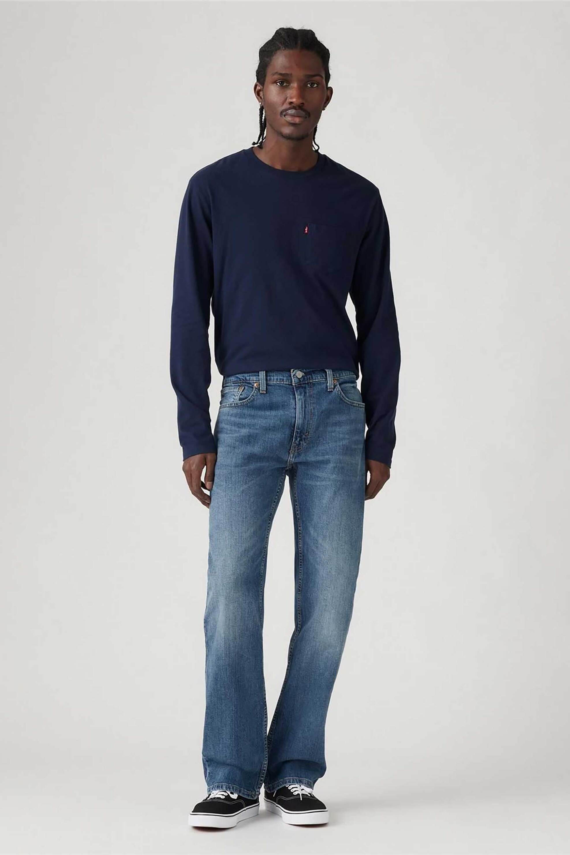 Levi's® ανδρικό τζιν παντελόνι πεντάτσεπο Slim Bootcut Fit "527™" - 055270685 Denim Blue