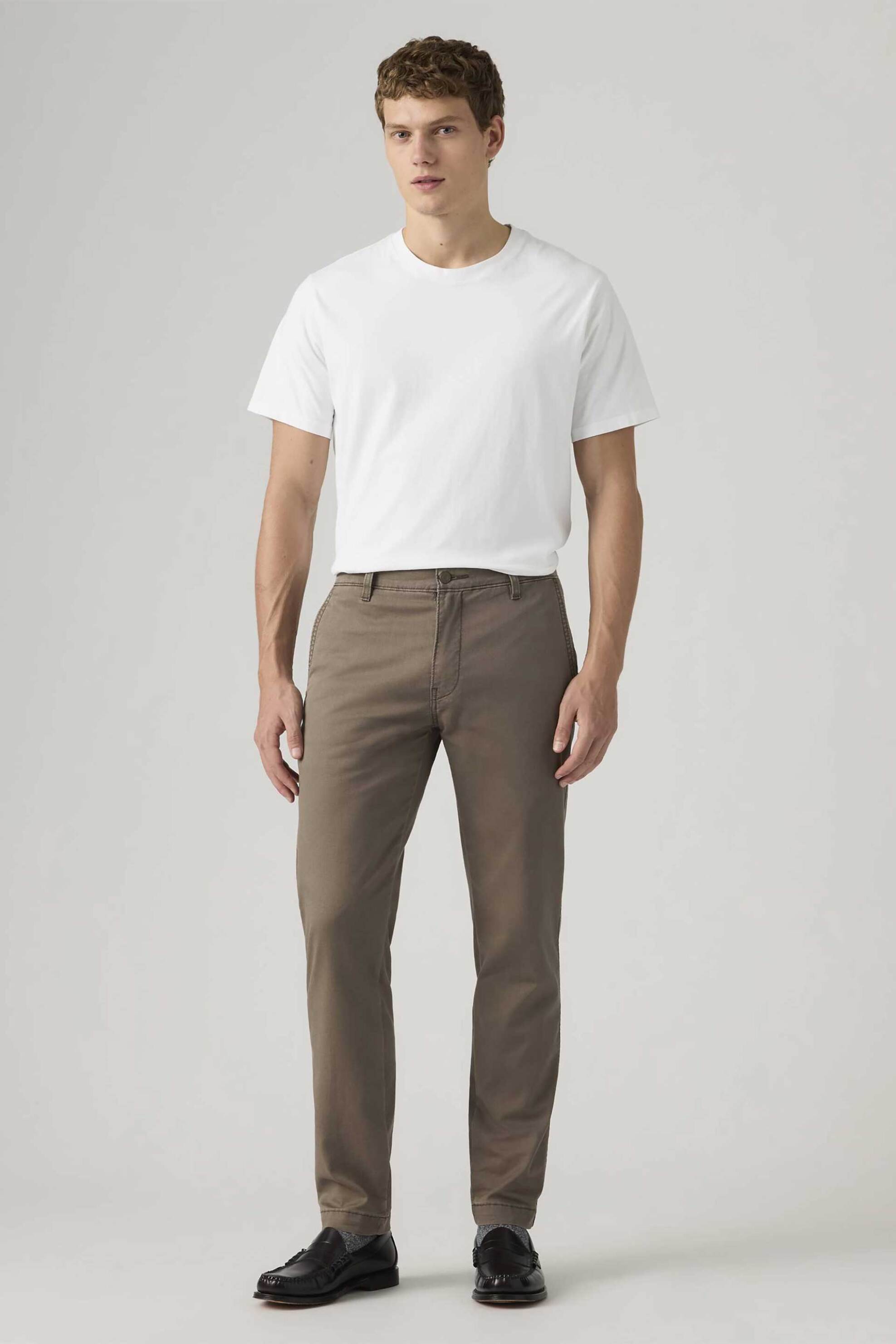 Levi's® ανδρικό παντελόνι chino Regular Tapered Fit "Xx" - 171960198 Καφέ