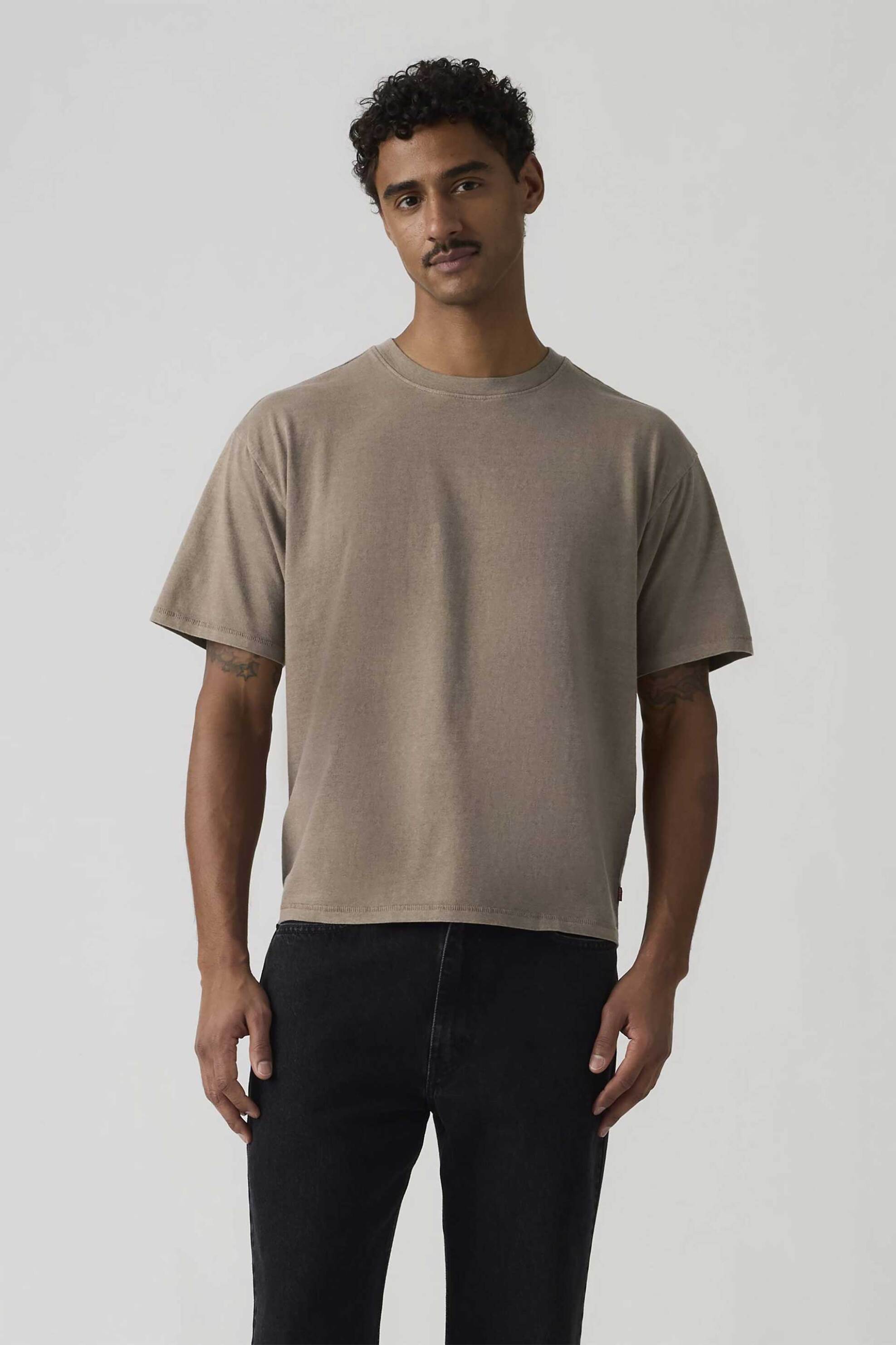 Levi's® ανδρικό T-shirt Loose Fit "Boxy" - 0049F0020 Καφέ Ανοιχτό