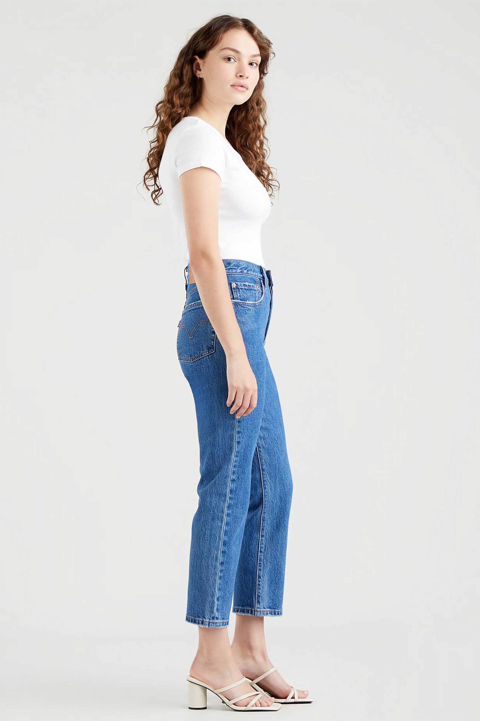 Levi's® γυναικείο τζιν παντελόνι ψηλόμεσο cropped "501 Crop" - 362000225 Denim Blue φωτογραφία