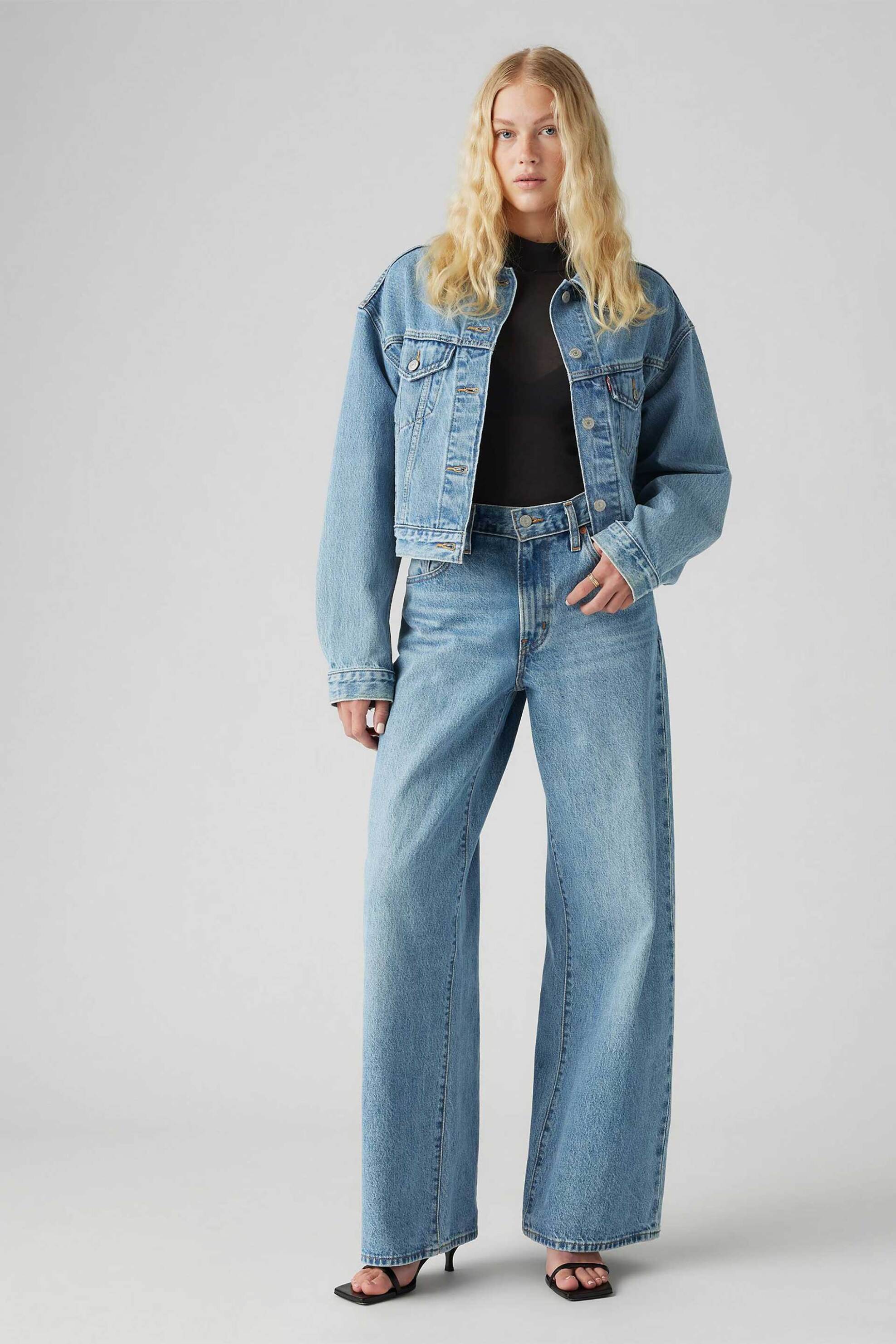 LEVI'S Levi's® γυναικείο τζιν παντελόνι ψηλόμεσο πεντάτσεπο "Xl Straight" - A87010004 Denim Blue
