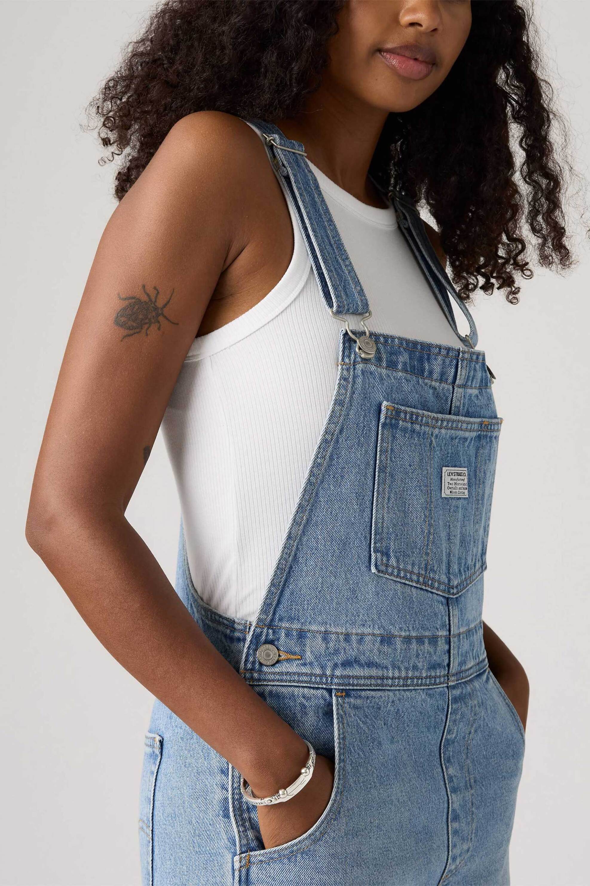 Levi's® γυναικεία denim σαλοπέτα Relaxed Straight Fit "Vintage Overalls" - 853150016 Denim Blue Ανοιχτό φωτογραφία