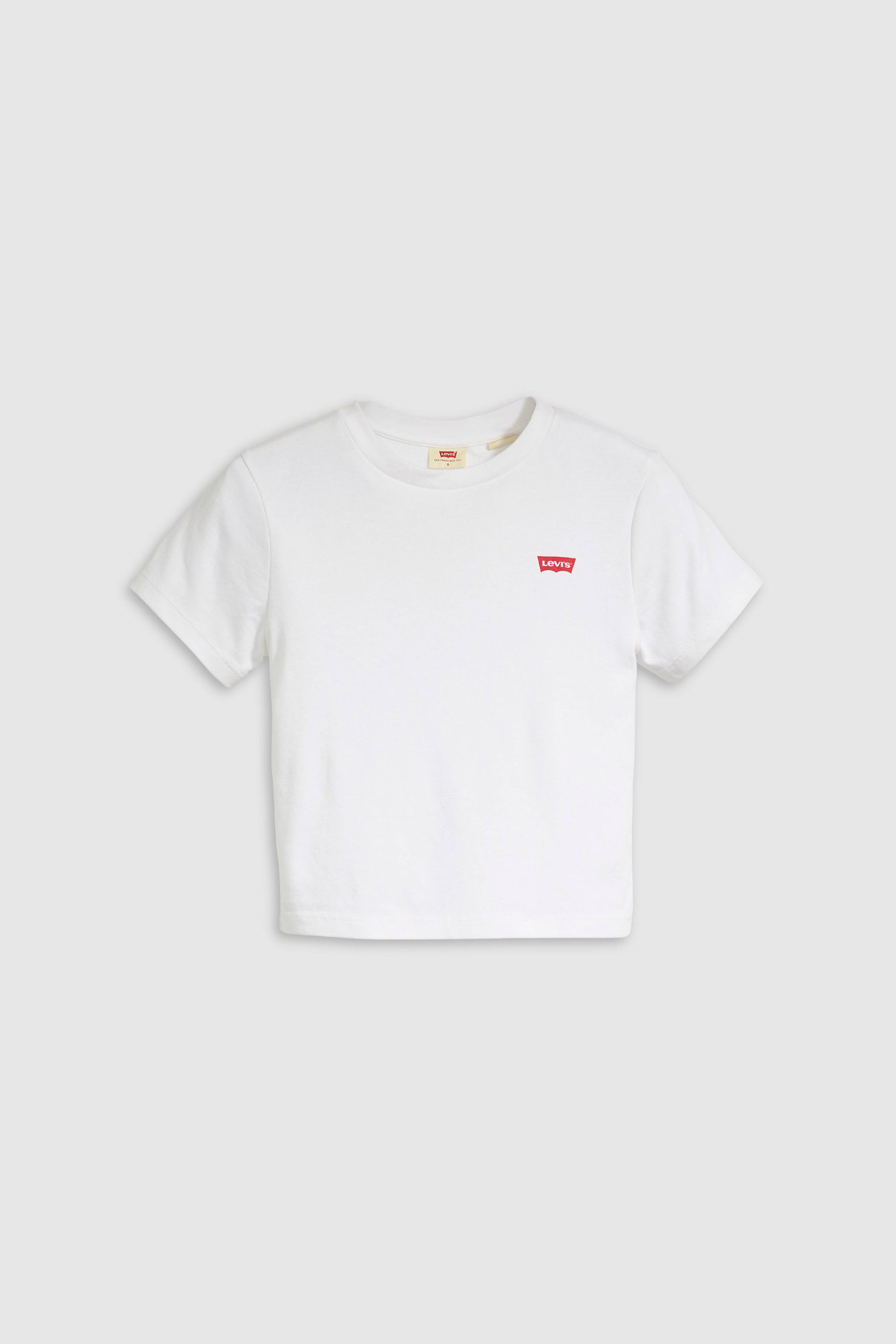 Levi&Apos S Γυναικείο T-Shirt Cropped με Λογότυπο Slim Fit Essential Sporty - A74190013 Λευκό
