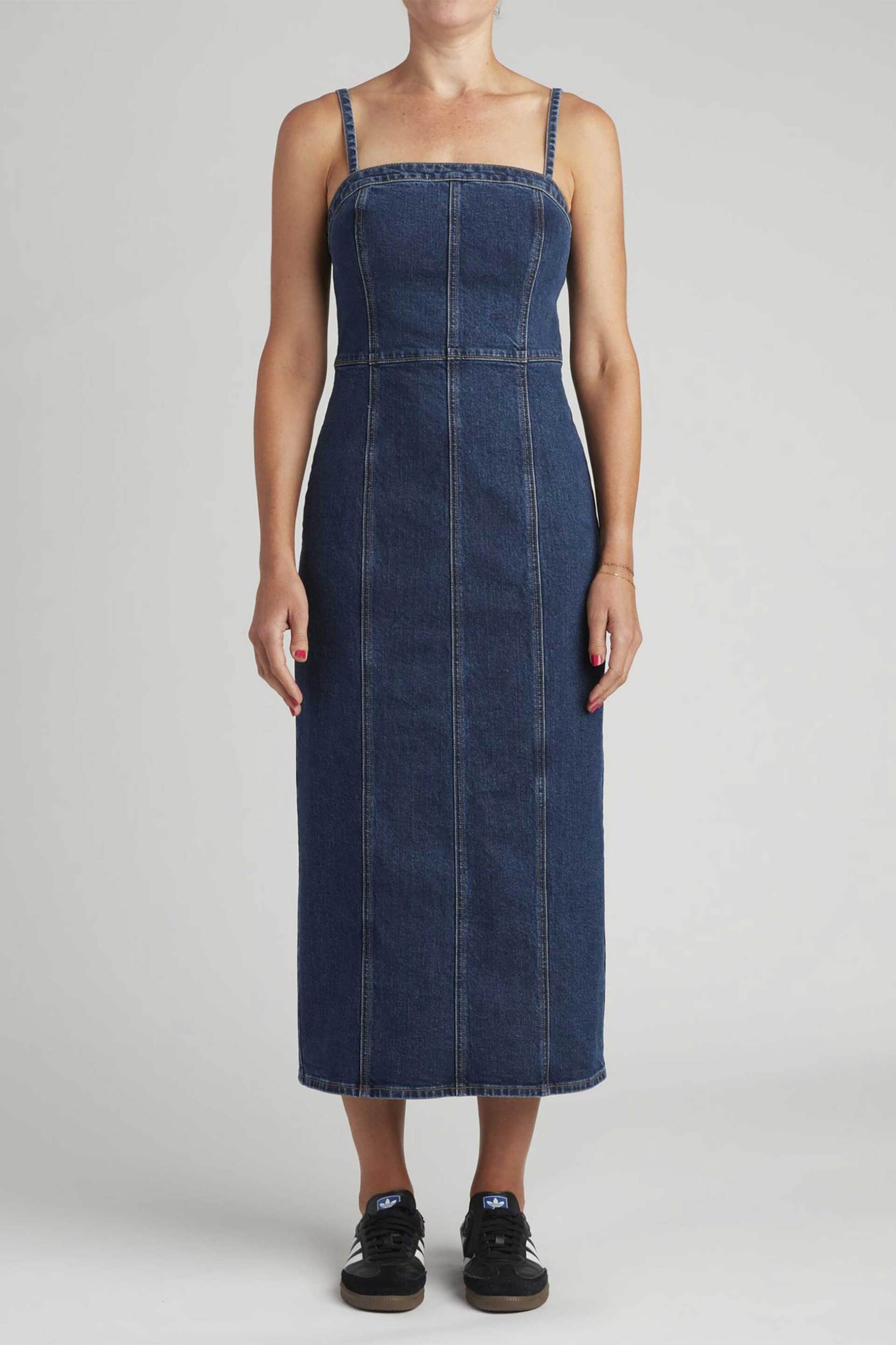 Levi's® γυναικείο midi φόρεμα denim Slim Fit - 003S70003 Denim Blue