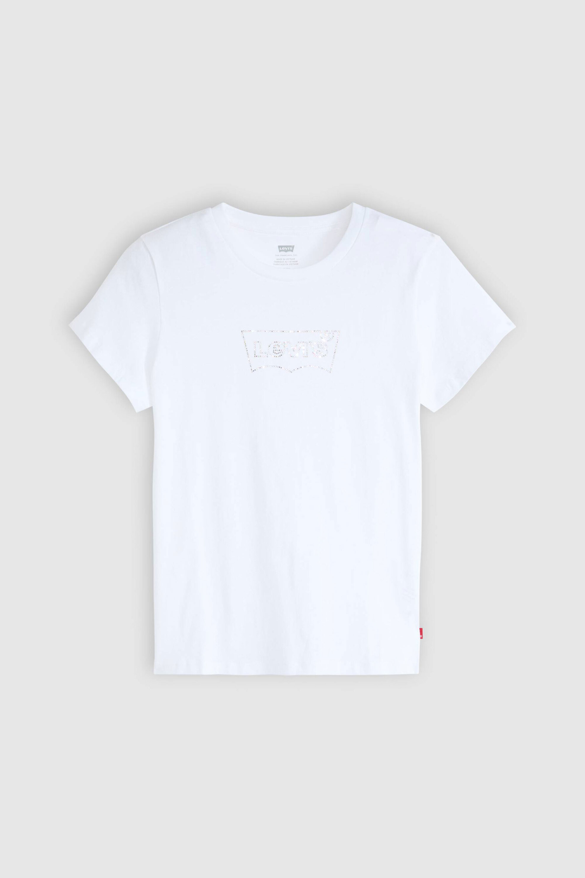 LEVI'S Levi's® γυναικείο T-shirt μονόχρωμο "Perfect Tee" - 173693271 Λευκό - 4