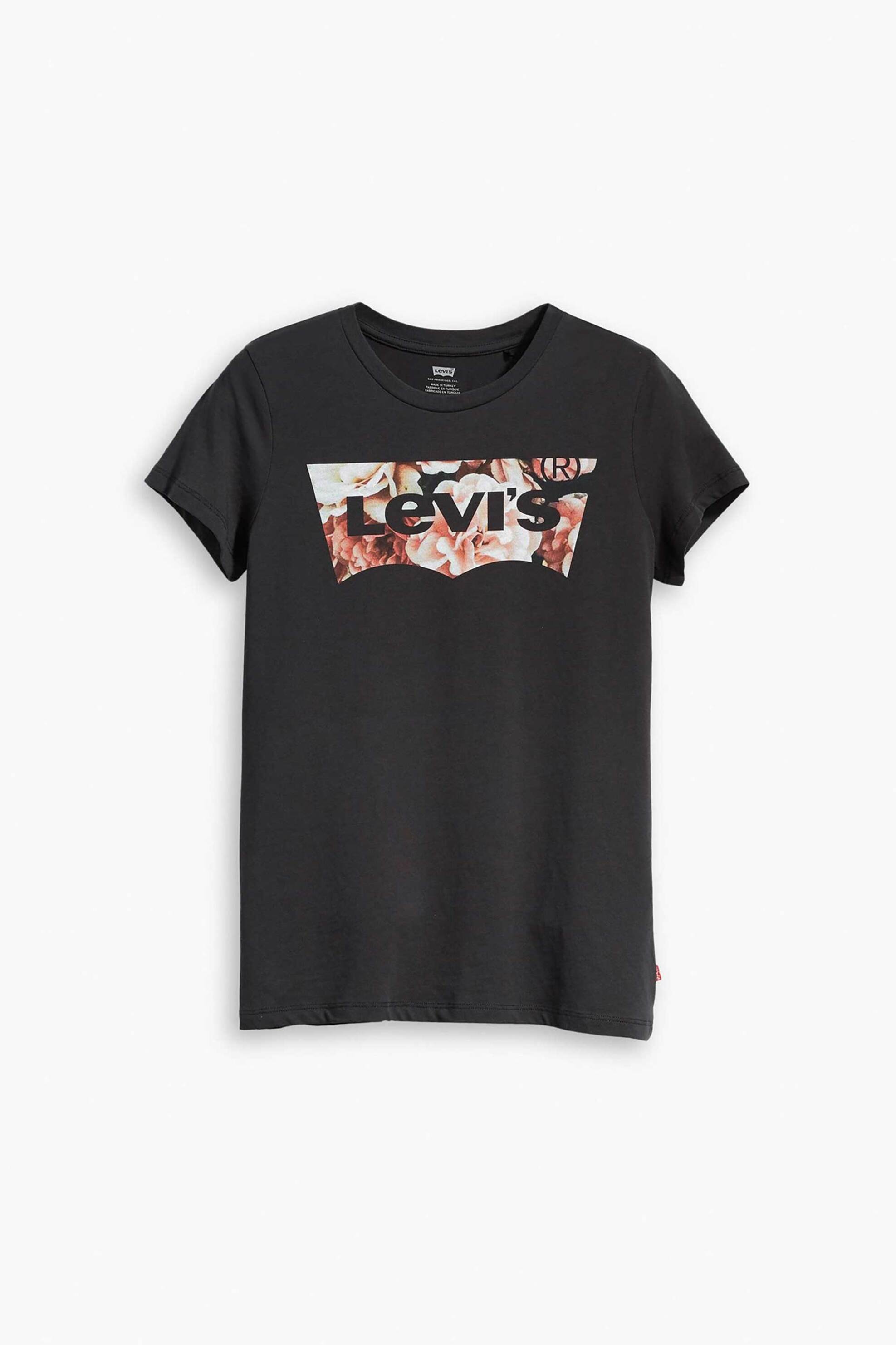 LEVI'S Levi's® γυναικείο T-shirt μονόχρωμο "Perfect Tee" - 173690632 Μαύρο - 4