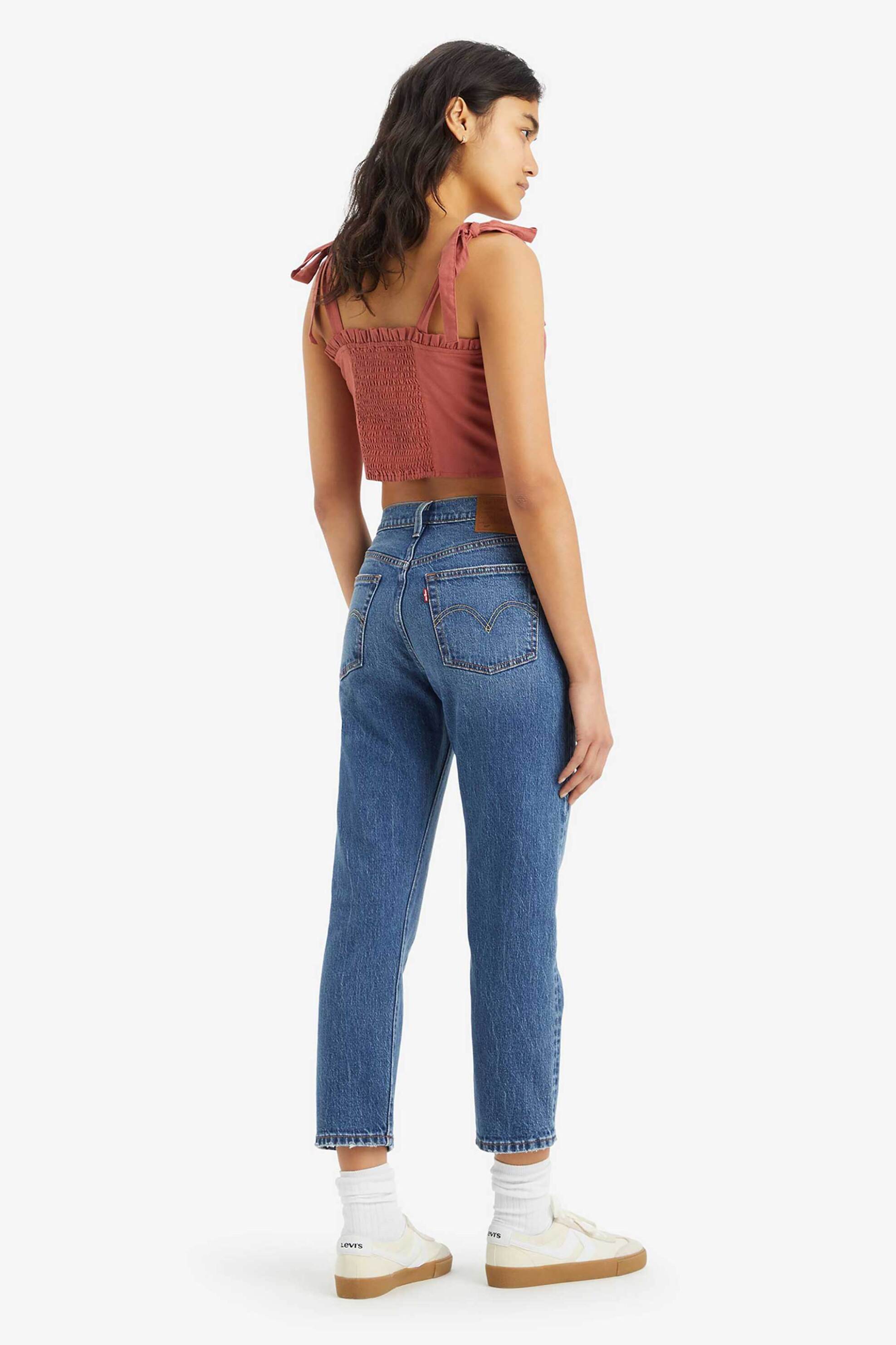 Levi's® γυναικείο τζιν παντελόνι ψηλόμεσο cropped "501®" - 362000335 Denim Blue φωτογραφία
