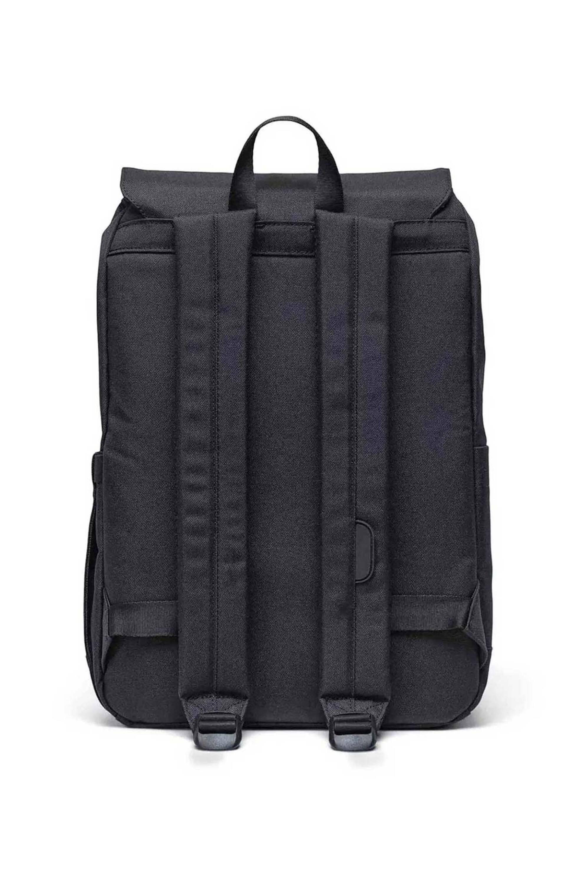 Herschel Unisex Backpack Μονόχρωμο με Contrast Logo Patch Retreat Small 17 L - 66Ubcl00922 Μαύρο