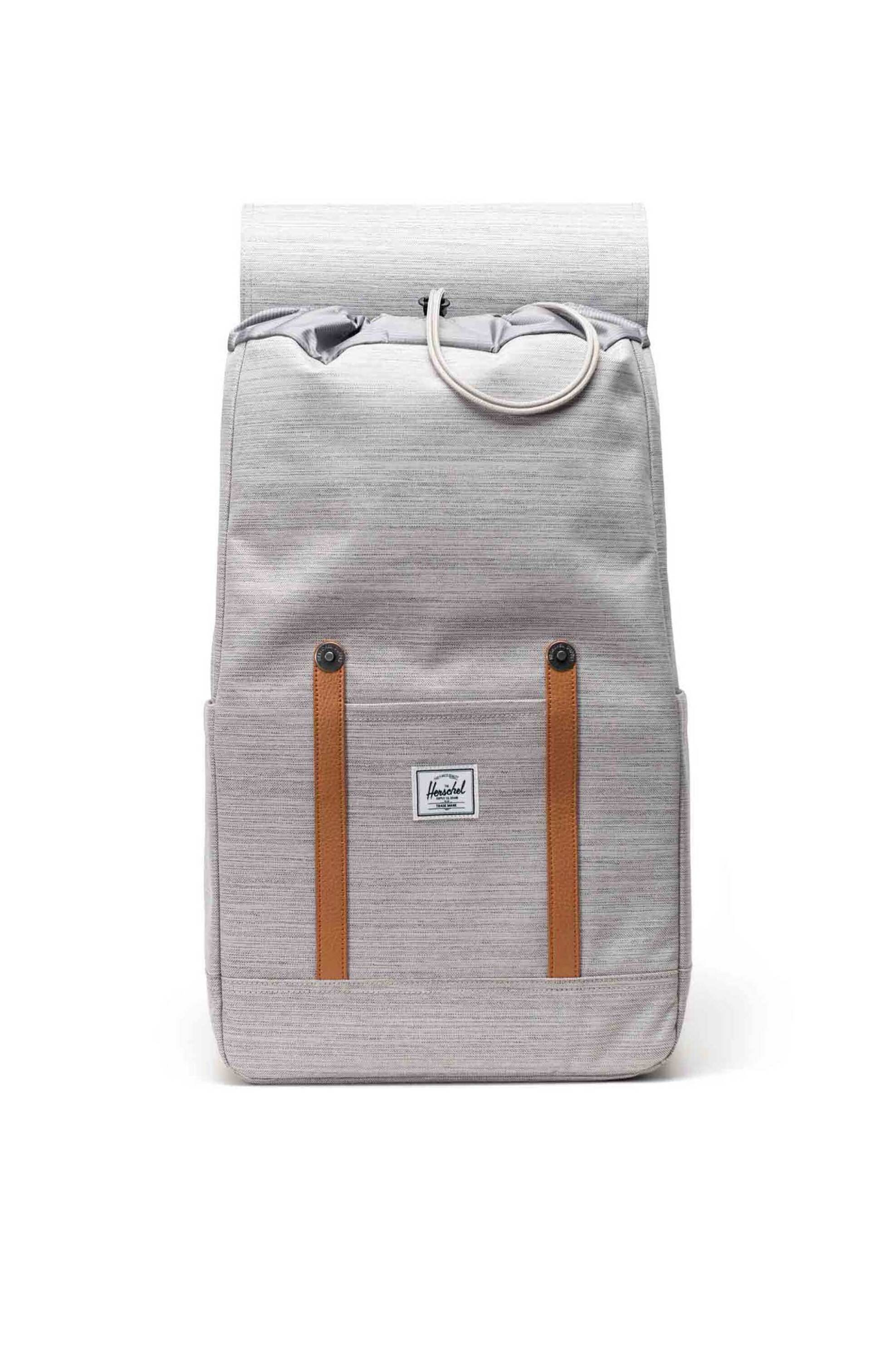 Herschel Unisex Backpack Μονόχρωμο με Contrast Logo Patch Retreat 23 L - 66Ubcl01296 Γκρι
