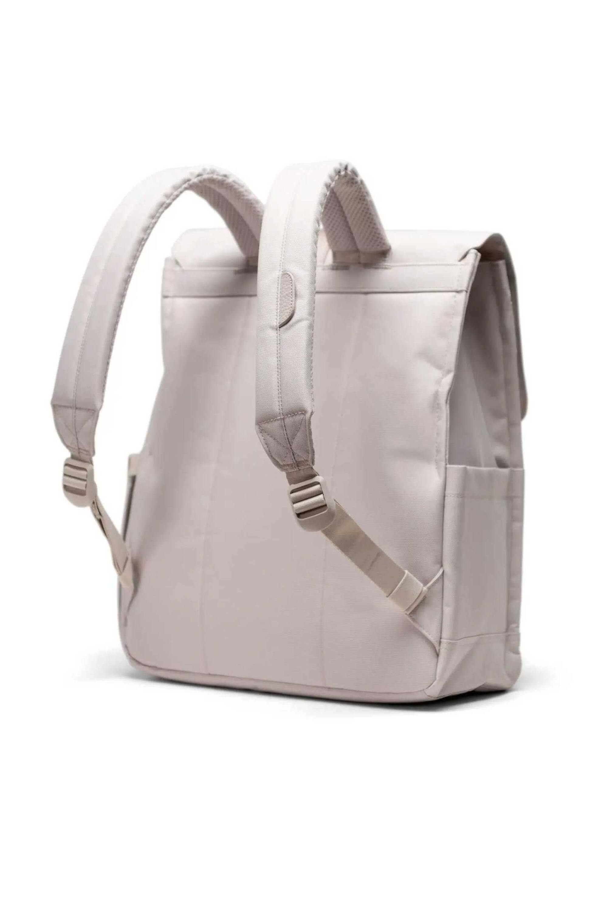 Herschel unisex backpack μονόχρωμο με contrast logo patch "City" 16 L - 66UBCL01336 Εκρού φωτογραφία