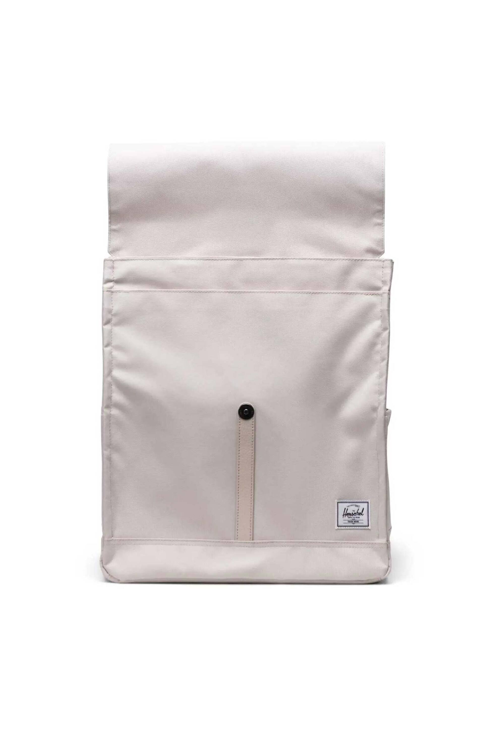Herschel unisex backpack μονόχρωμο με contrast logo patch "City" 16 L - 66UBCL01336 Εκρού φωτογραφία