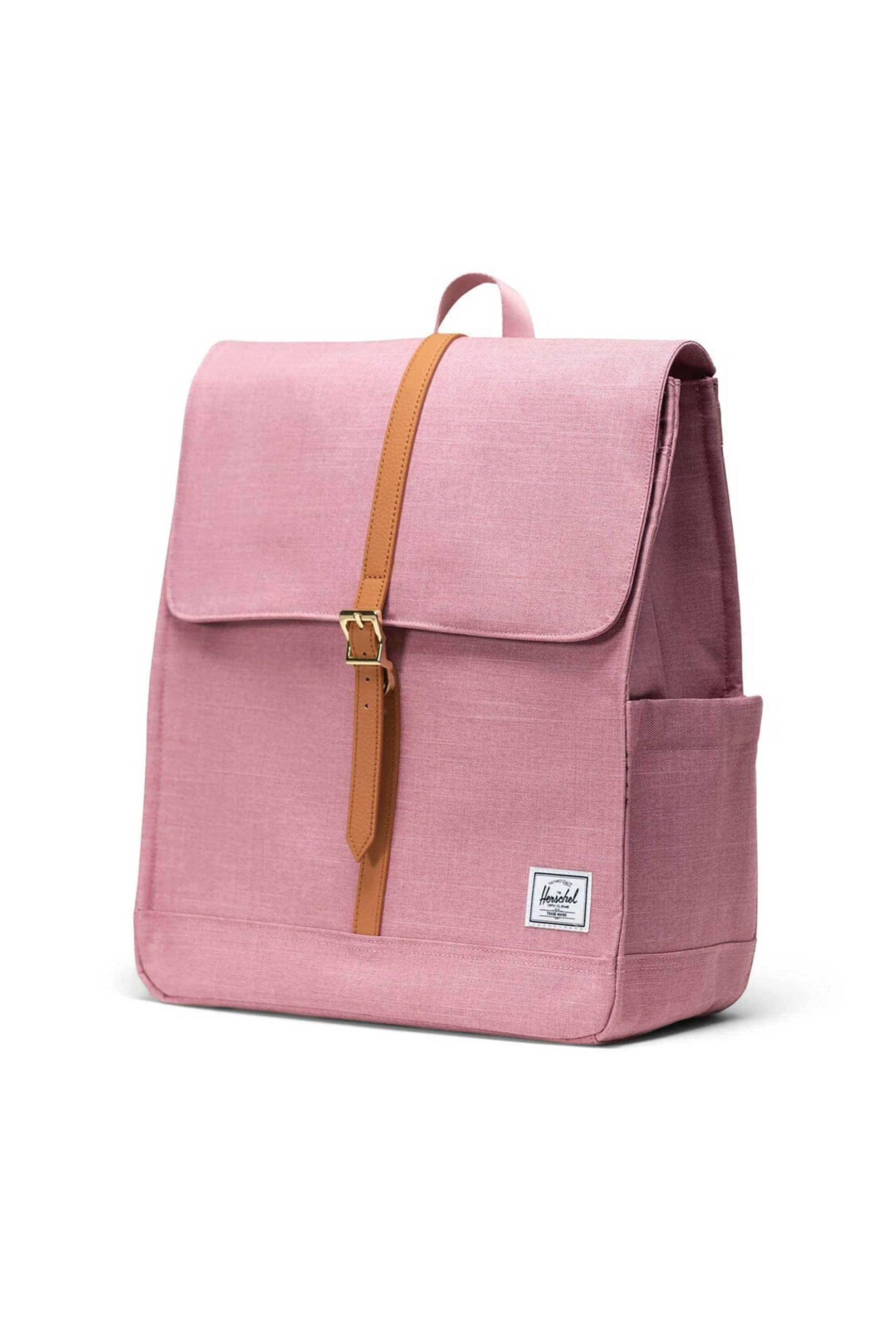 Herschel unisex backpack μονόχρωμο με contrast logo patch "City" 16 L - 66UBCL01947 Σάπιο Μήλο φωτογραφία
