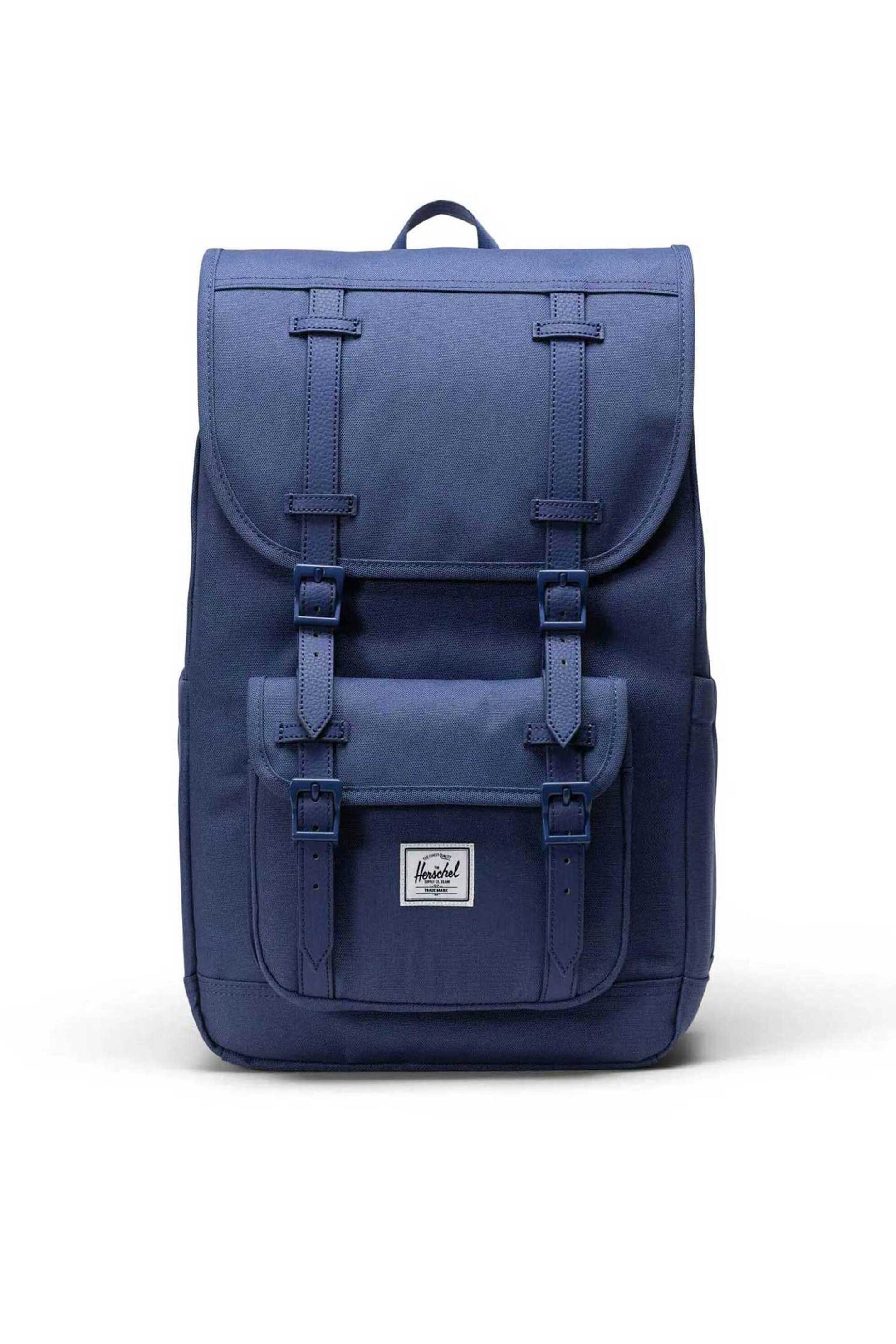 Herschel unisex backpack μονόχρωμο με contrast logo patch "Little America Mid™" 21 L - 66UBCL01918