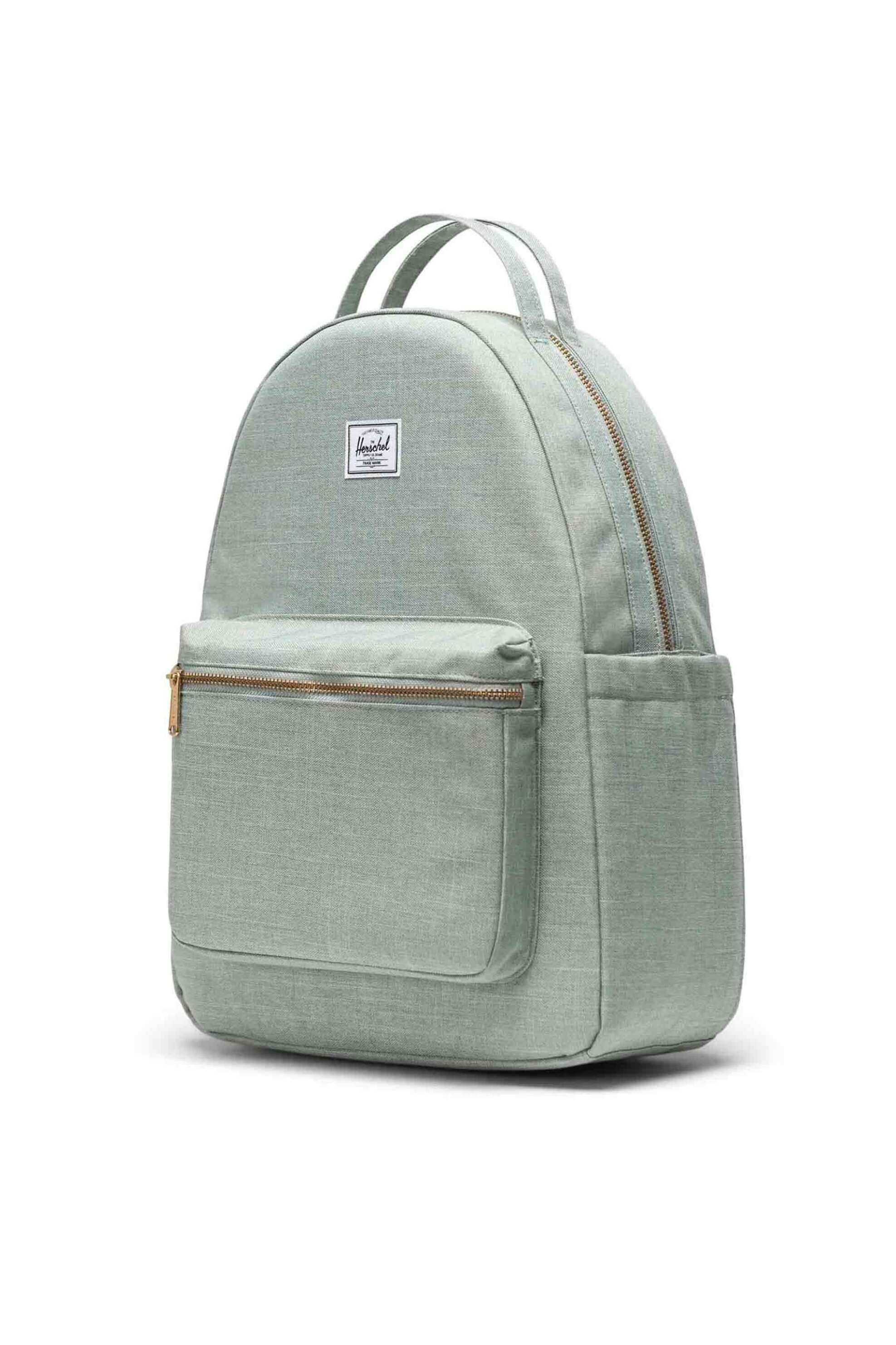 Herschel unisex backpack μονόχρωμο με contrast logo patch "Nova™" 18 L - 66UBCL01935 Πράσινο Ανοιχτό φωτογραφία