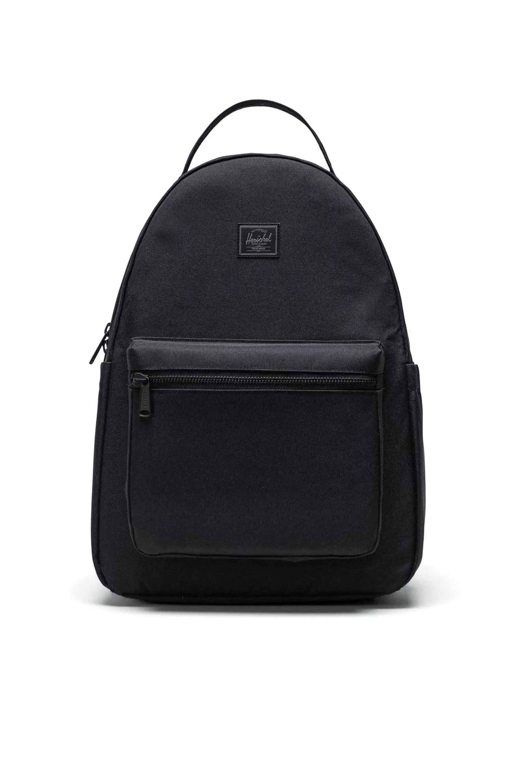 Herschel unisex backpack μονόχρωμο με contrast logo patch "Nova™" 18 L - 66UBCL00961 Μαύρο