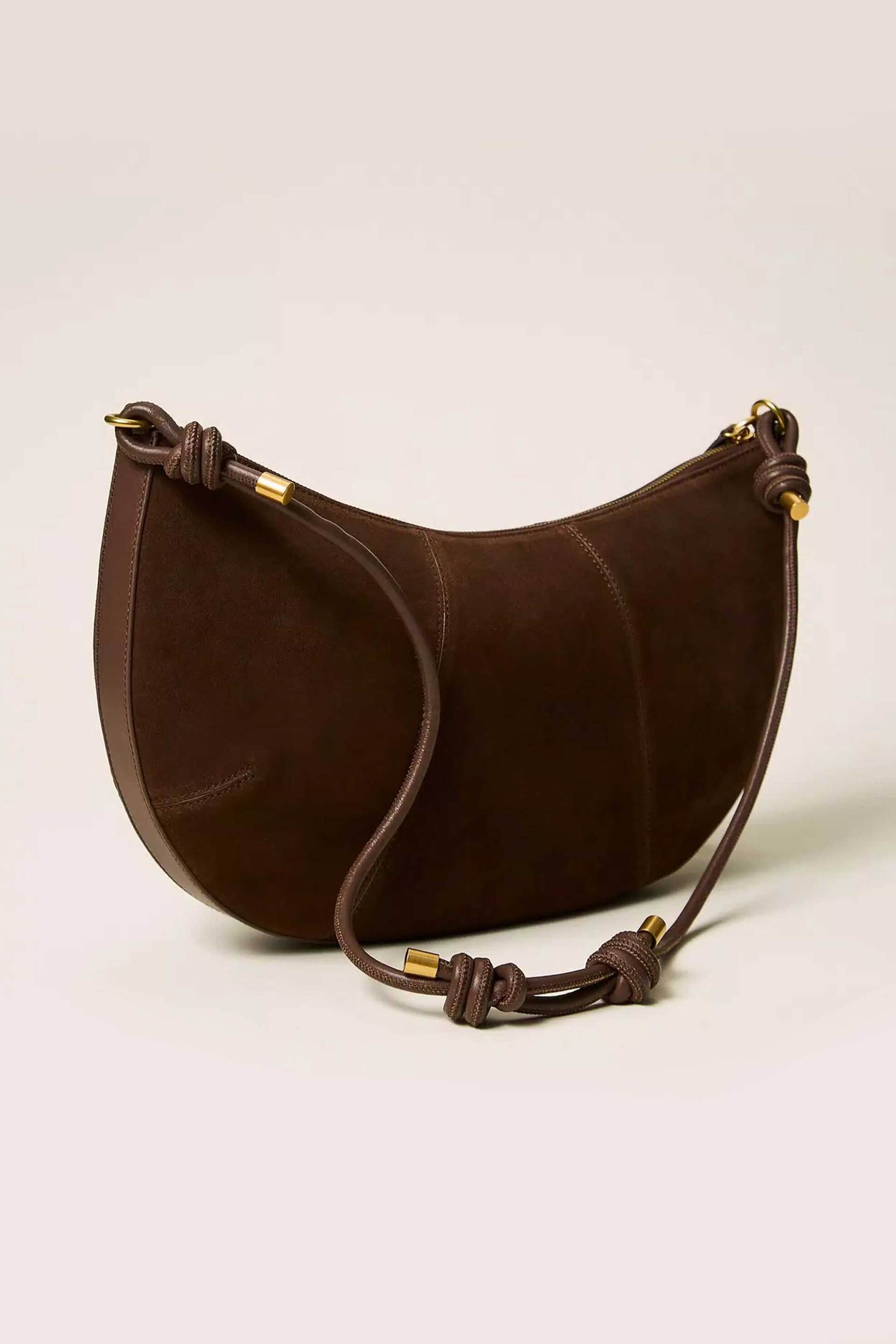 TWINSET Twinset γυναικεία τσάντα ώμου hobo με φούντα - 262TD8231 Καφέ - 3