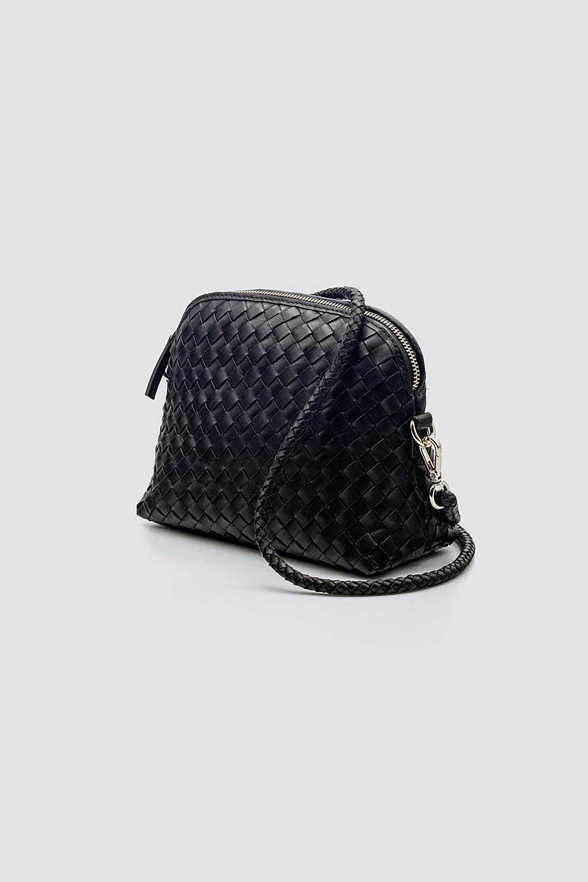 Dragon Diffusion γυναικείο mini bag "Chunky Fellini Pochette" - 8011 Μαύρο φωτογραφία