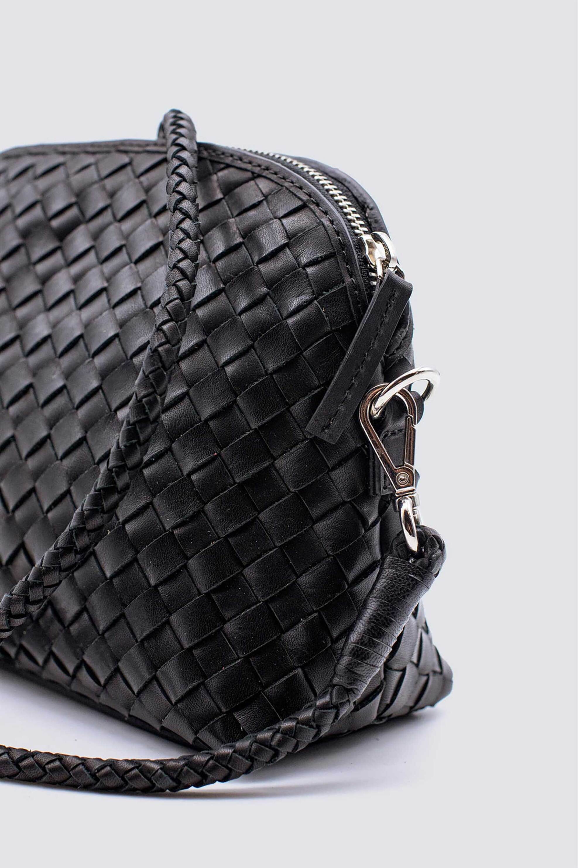 Dragon Diffusion γυναικείο mini bag "Chunky Fellini Pochette" - 8011 Μαύρο φωτογραφία