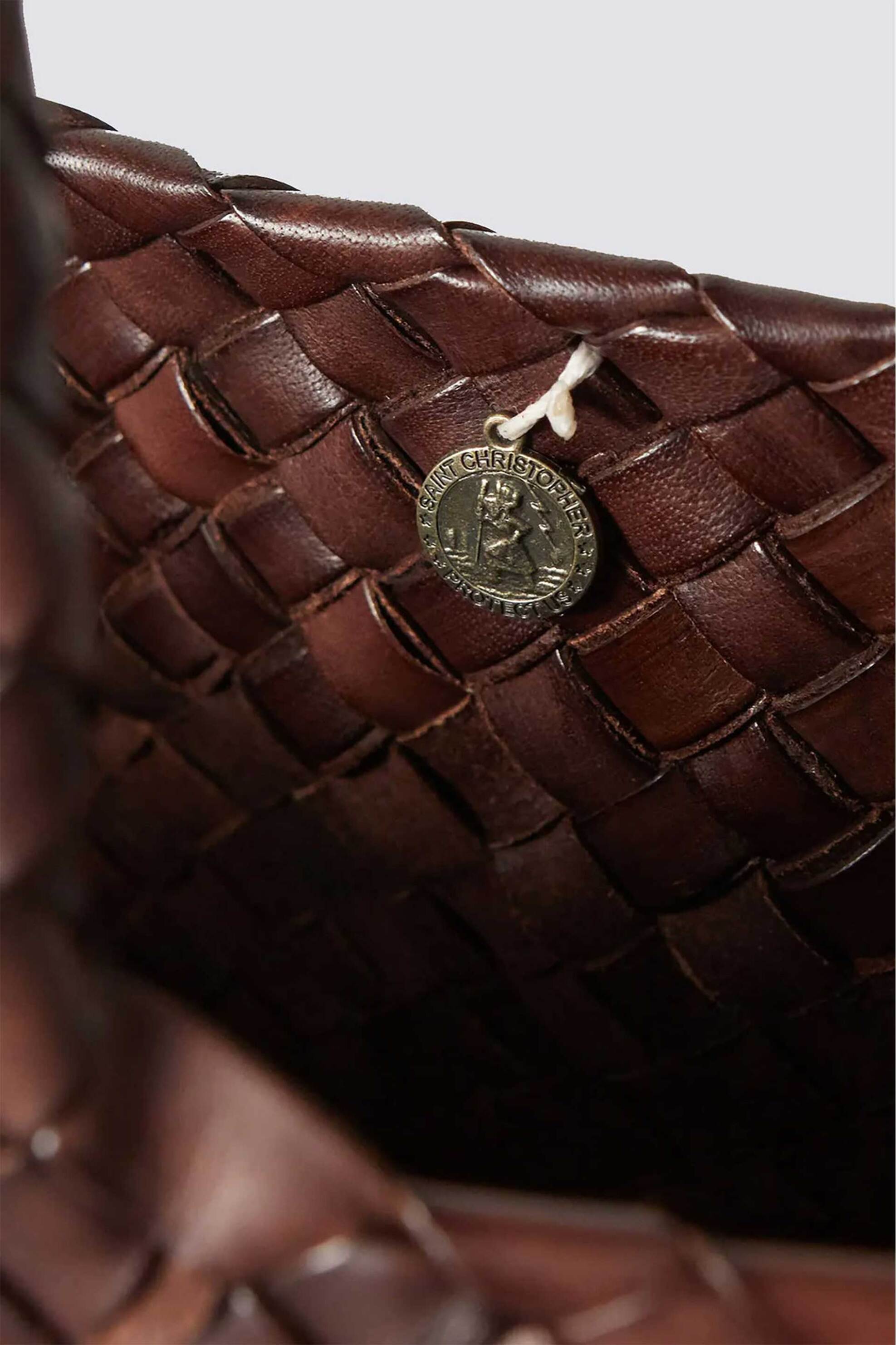 Dragon Diffusion γυναικεία δερμάτινη τσάντα χειρός "Egola" - 8026 Καφέ φωτογραφία