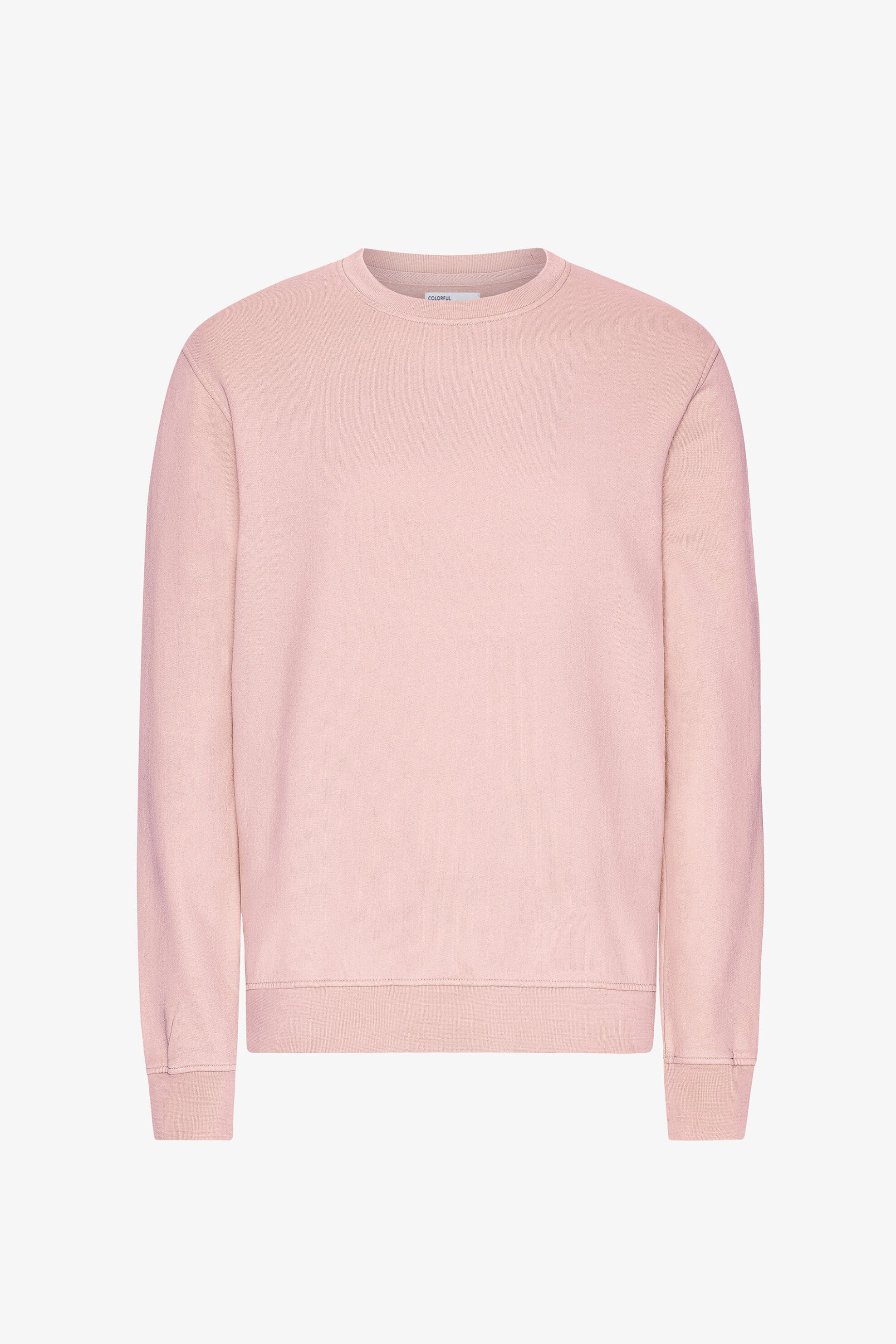 Colorful Standard ανδρική μπλούζα φούτερ μονόχρωμη Regular Fit - CS1005 Ροζ Ανοιχτό