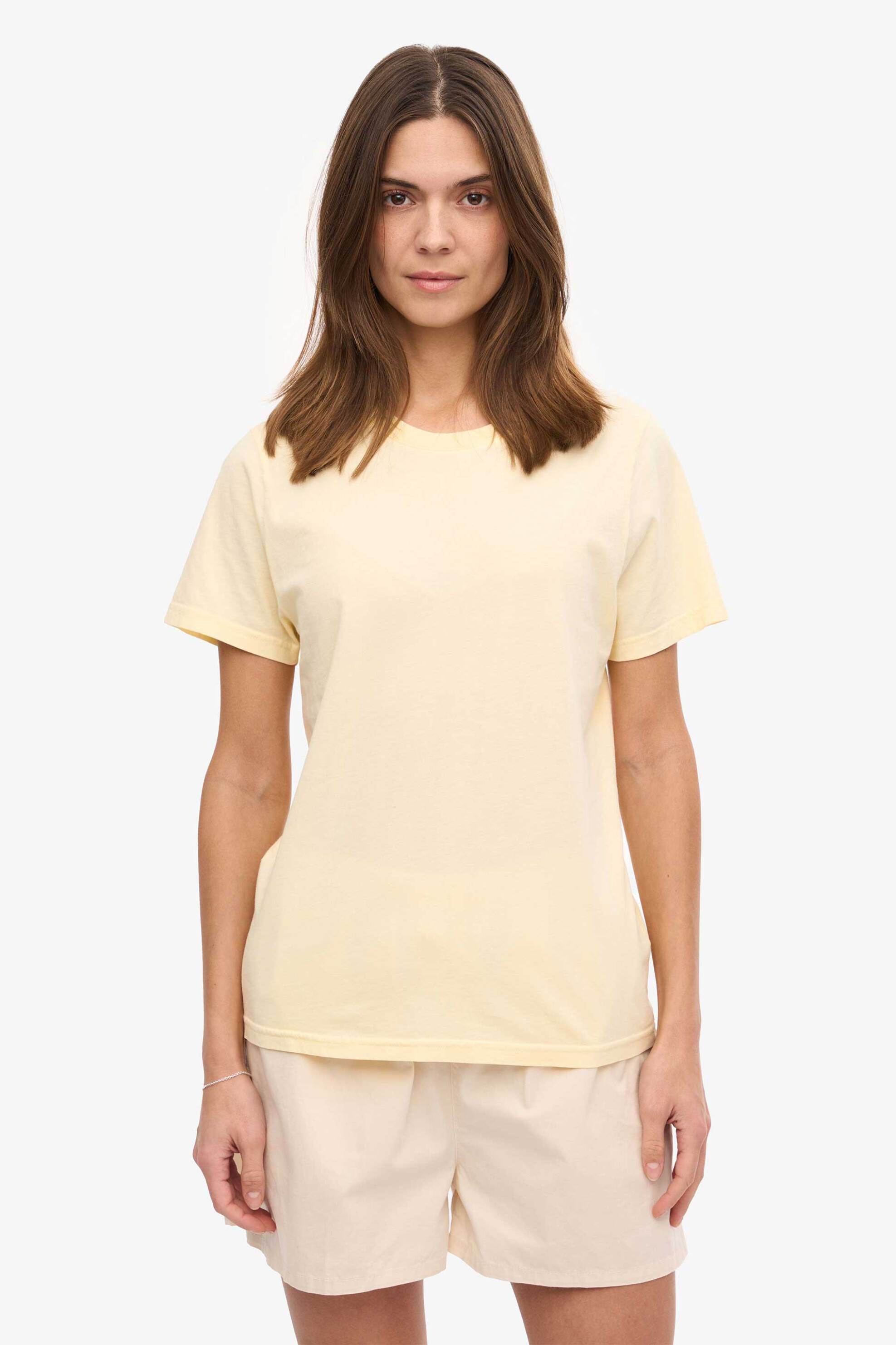 Colorful Standard γυναικείο T-shirt μονόχρωμο Regular Fit - CS2051 Κίτρινο