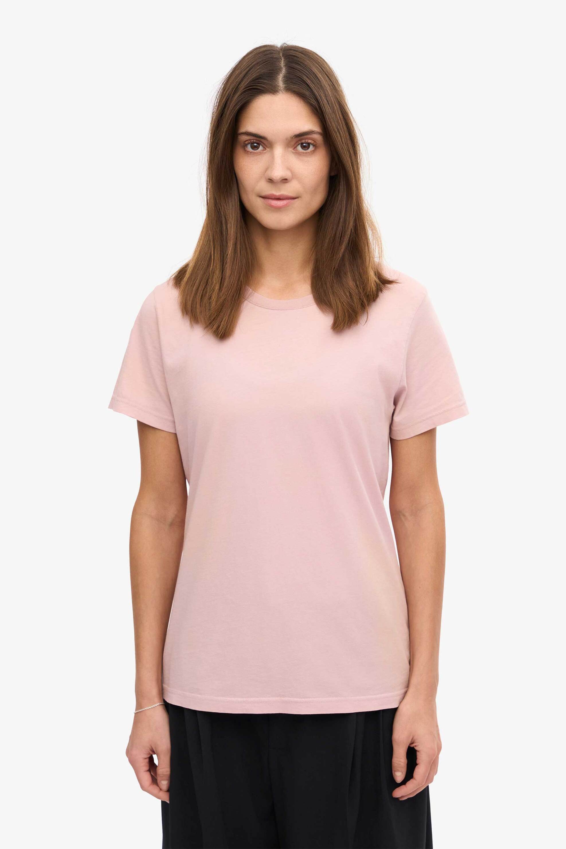 Colorful Standard γυναικείο T-shirt μονόχρωμο Regular Fit - CS2051 Ροζ Ανοιχτό